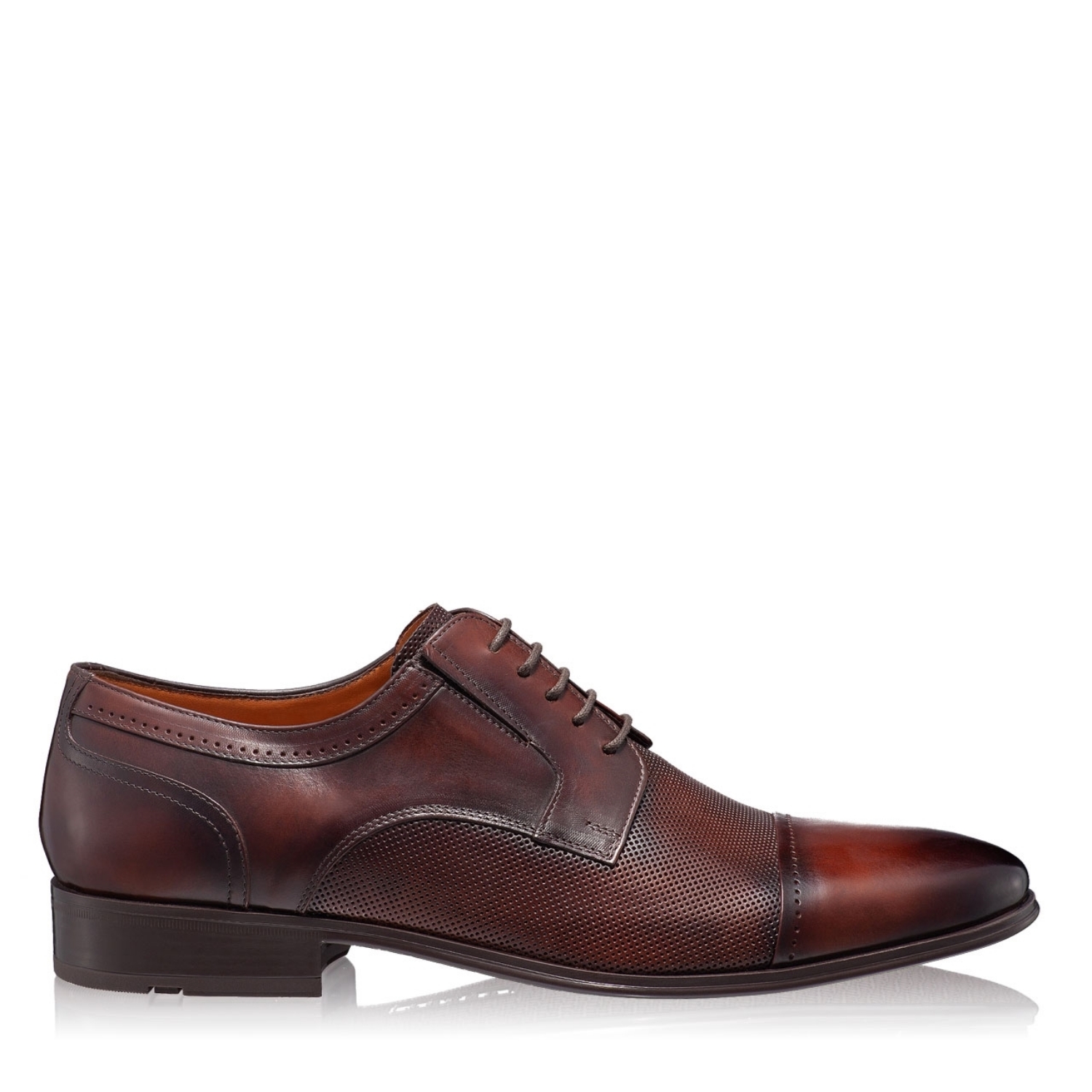 Imagine Pantofi Eleganti Barbati 6858 Vitello Foro Maro