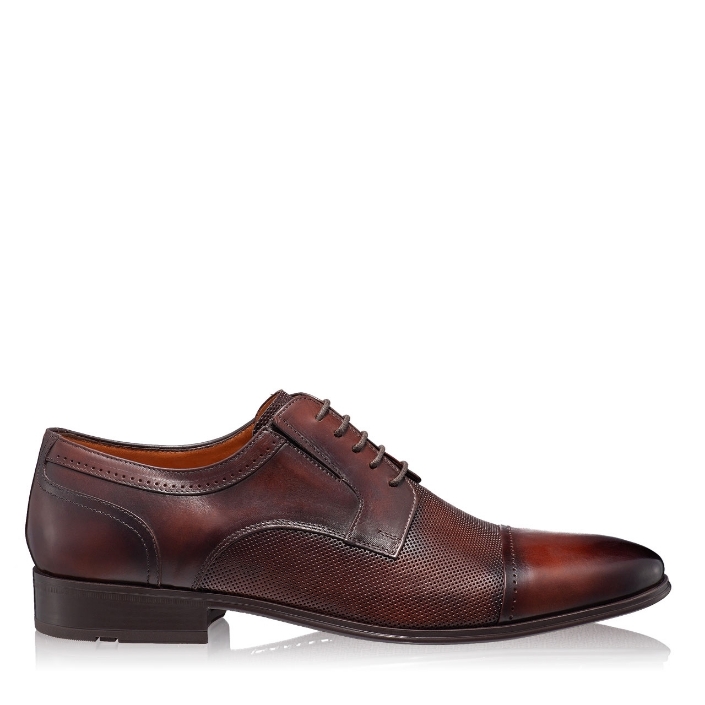 Imagine Pantofi Eleganti Barbati 6858 Vitello Foro Maro