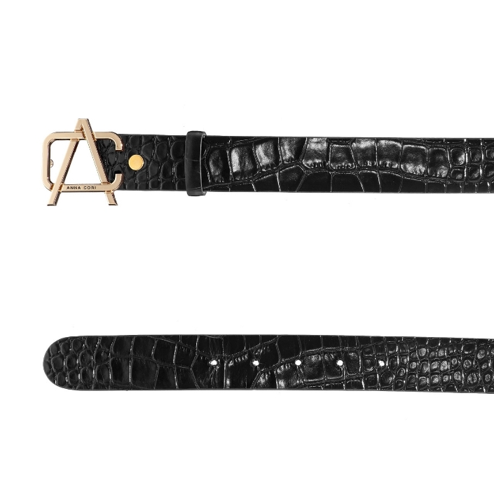 CUREA DAMA 62 CROCO NEGRU CUREA DAMA 62 CROCO NEGRU