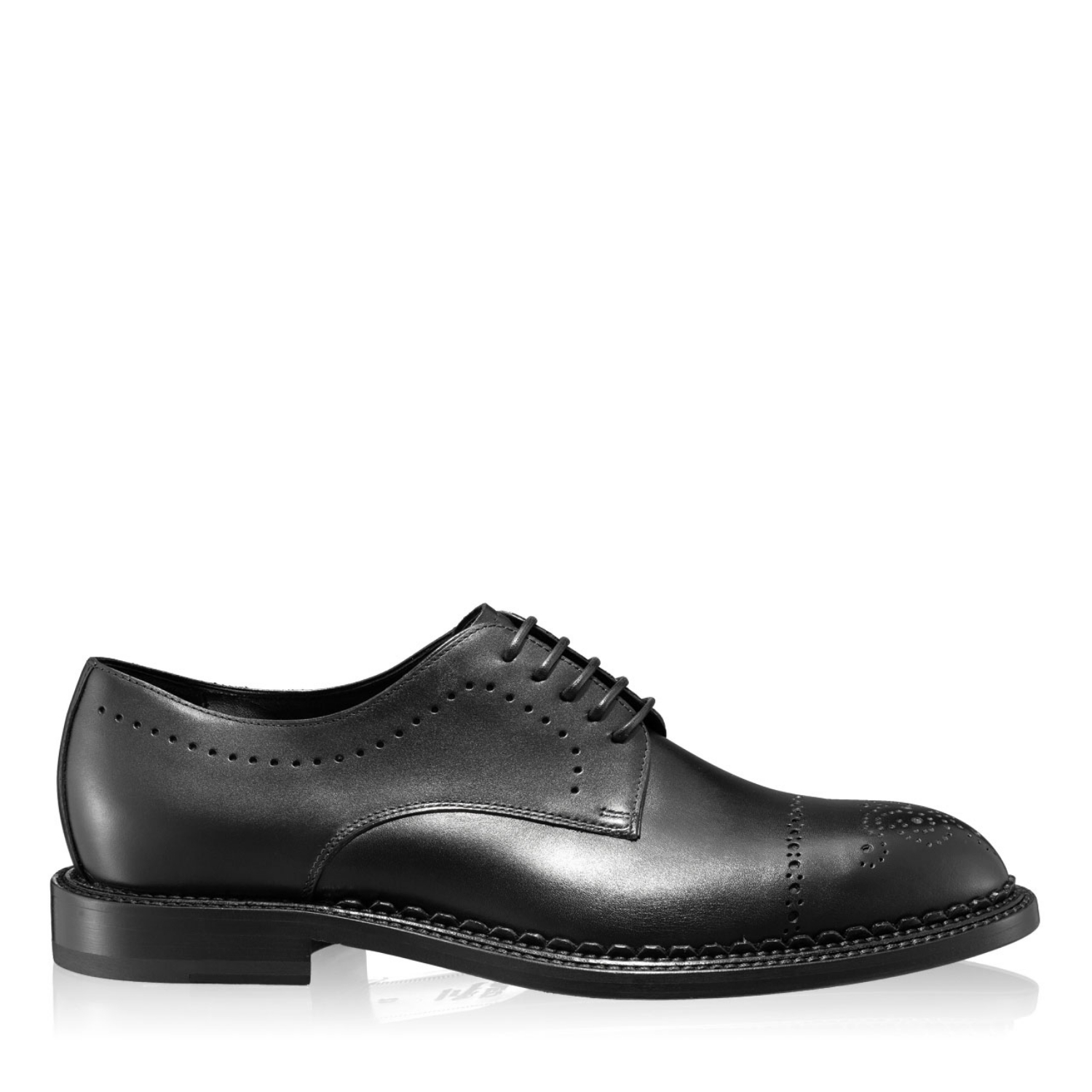 pantofi eleganti barbati din piele, cu siret, colectia primavara Denis Handmade
