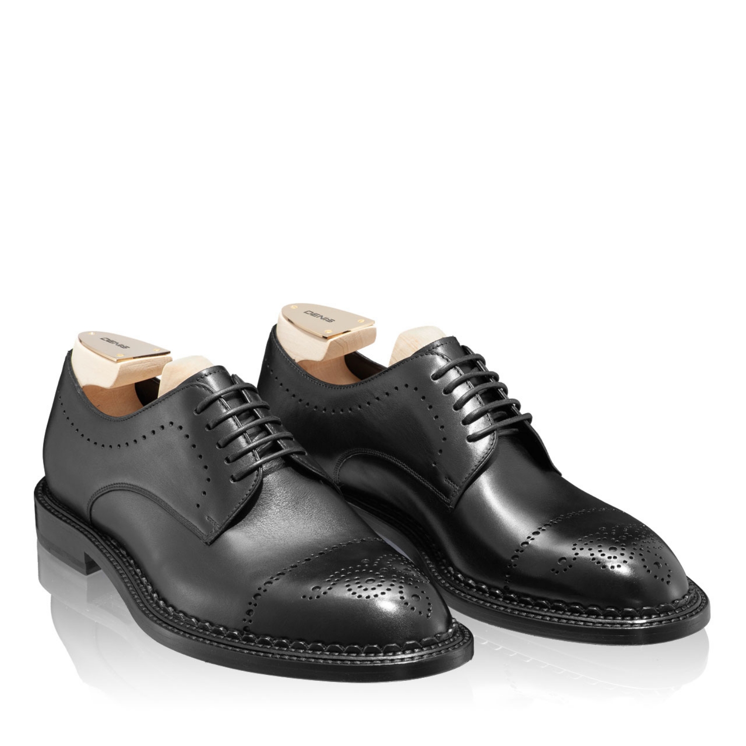 incaltaminte primăvară barbati - pantofi eleganti piele Vitello Negru