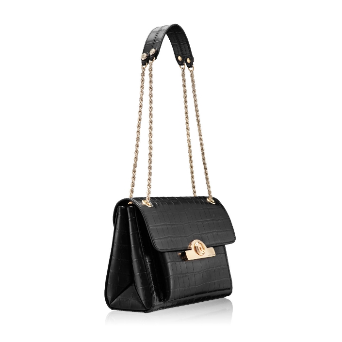 KELLY CROCO NEGRU