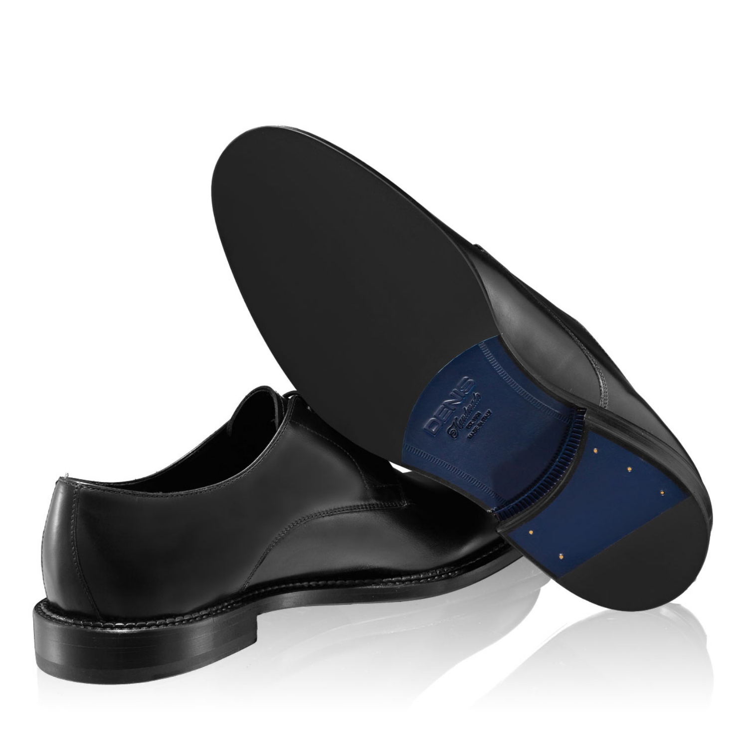 pantofi barbati eleganti negri românești, din piele naturala Denis Handmade