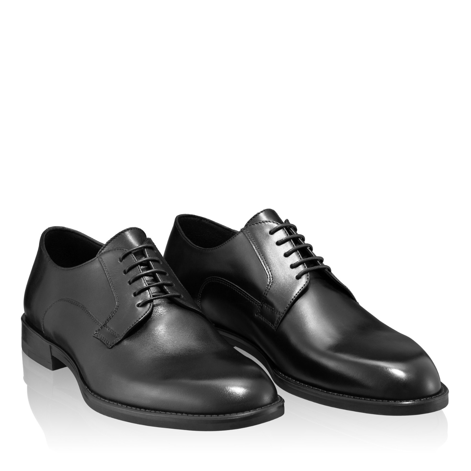 pantofi barbati eleganti negri românești, din piele Denis Handmade