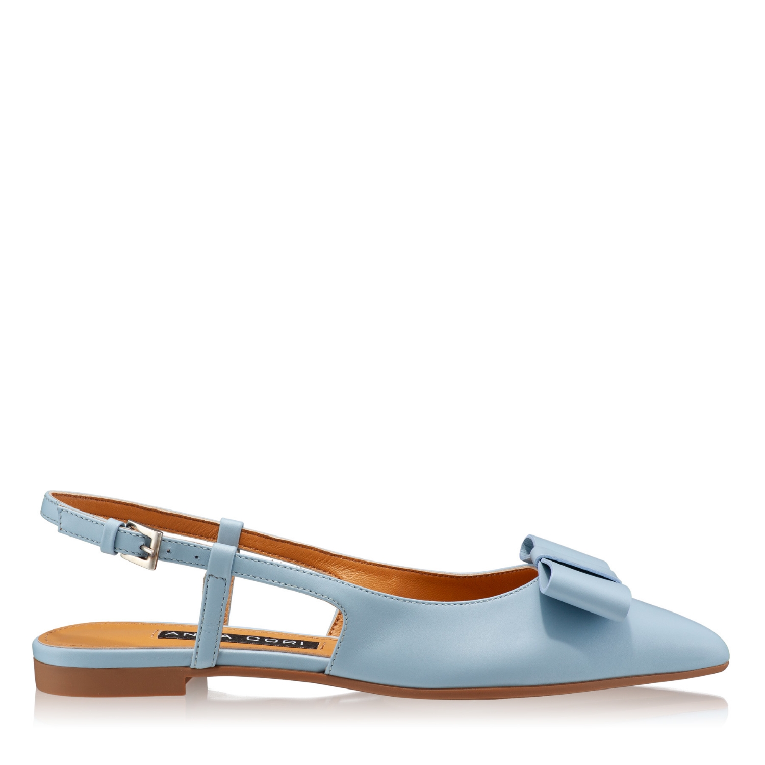 pantofi dama casual din piele, toc mic, colectia Anna Cori