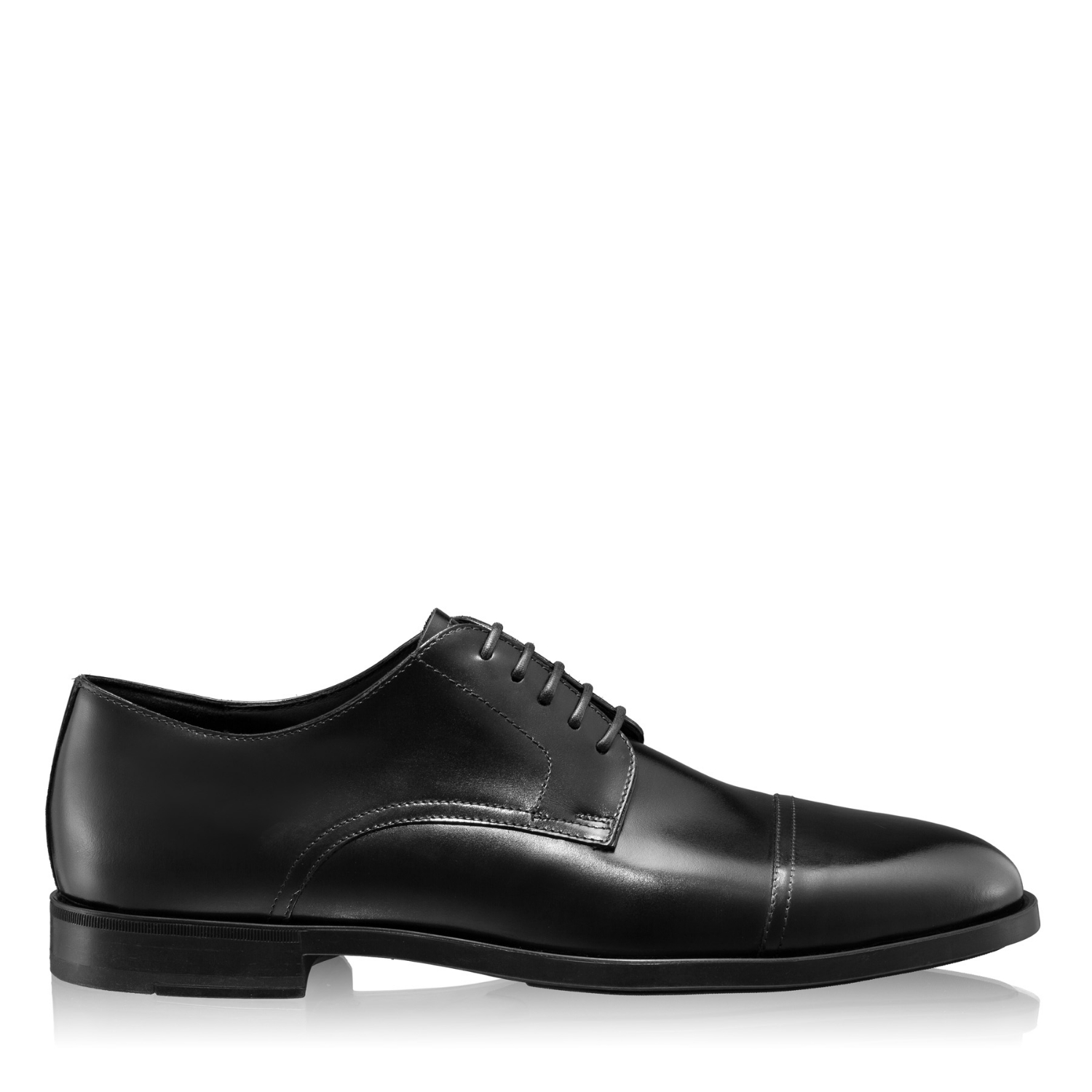 pantofi barbati eleganti de costum, piele naturala Vitello Negru