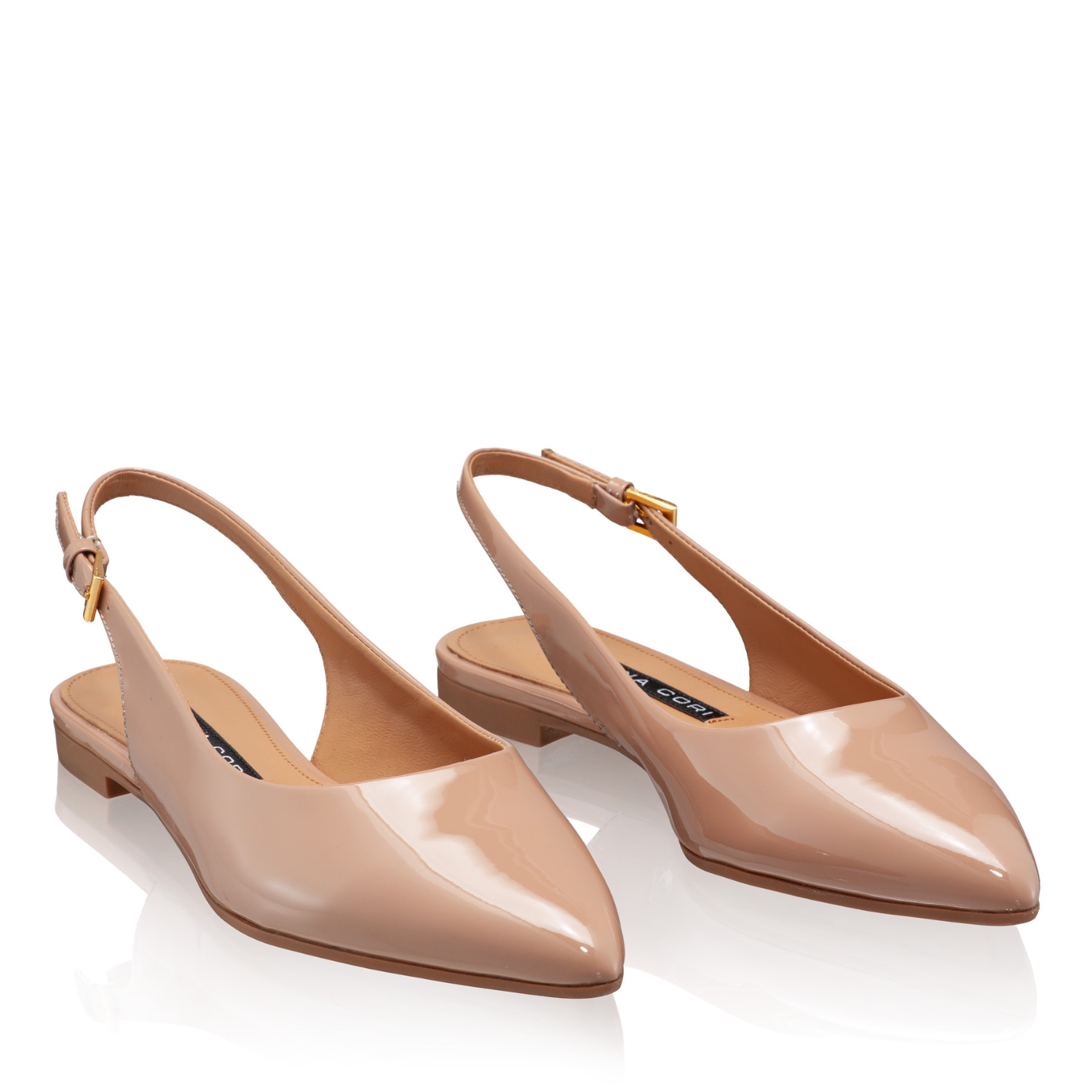 balerini eleganti piele naturala Lac Nude