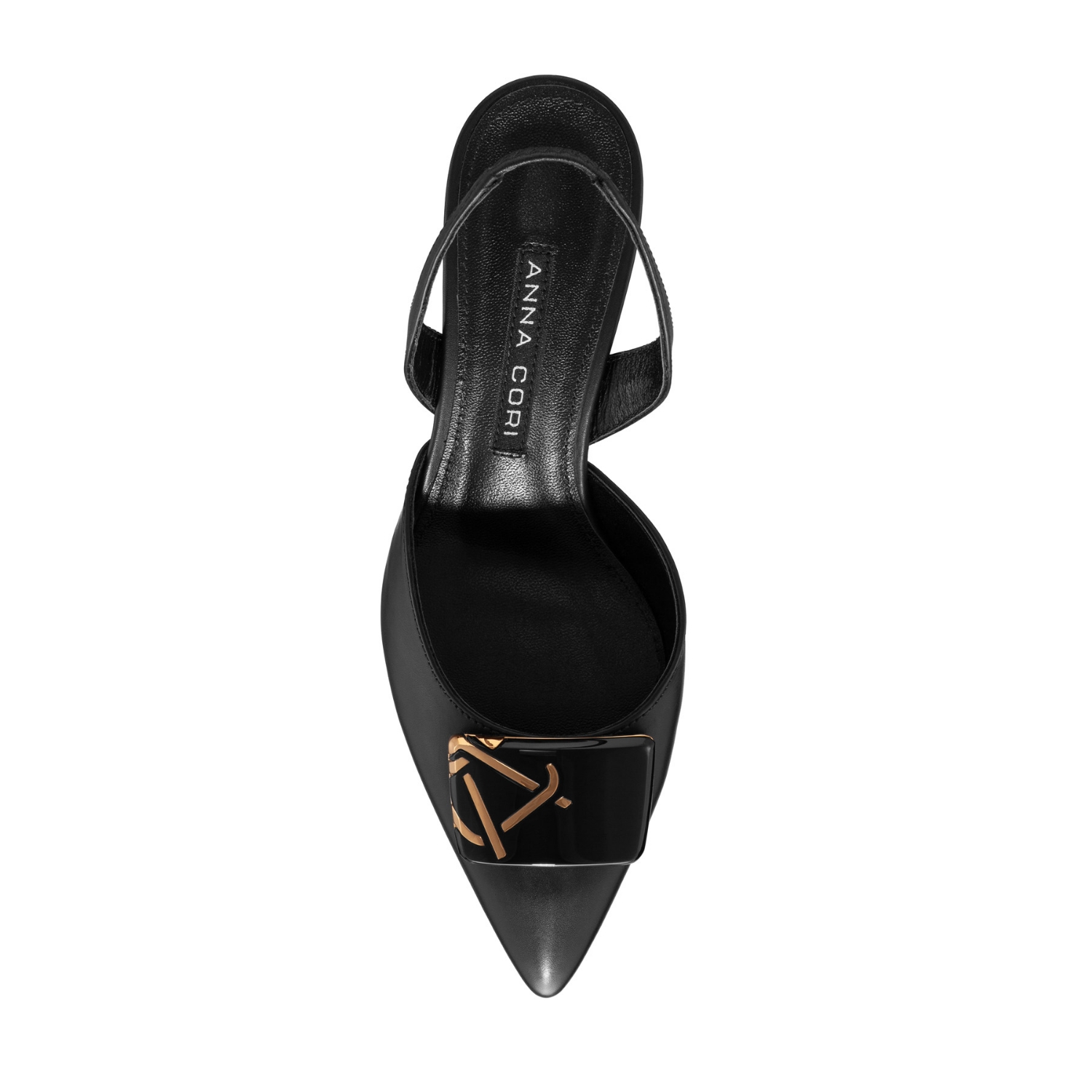 Imagine Pantofi Decupati Dama 8123 Vitello Negru