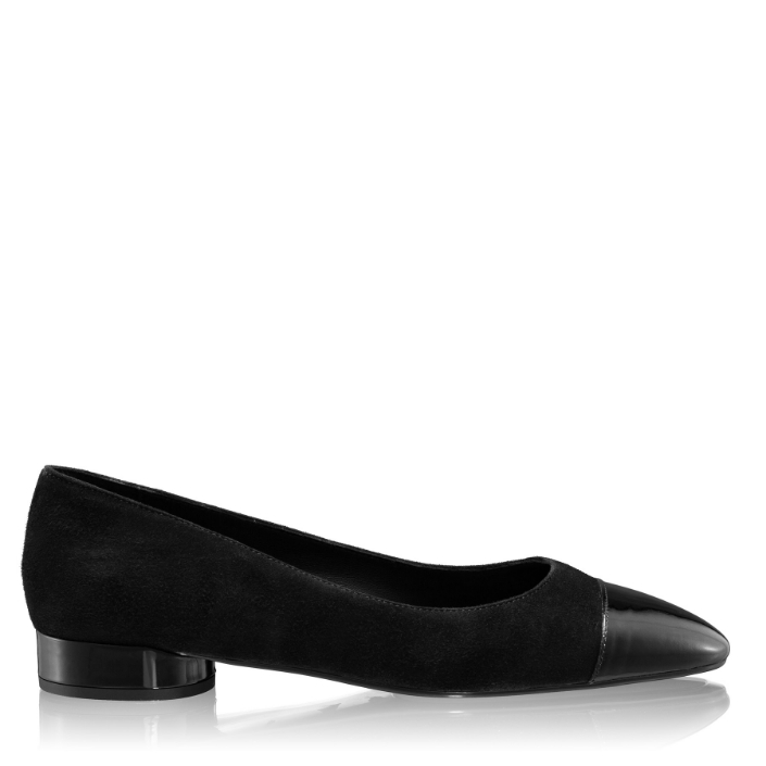 Imagine Pantofi Eleganti Dama 8120 Camoscio+Lac Negru