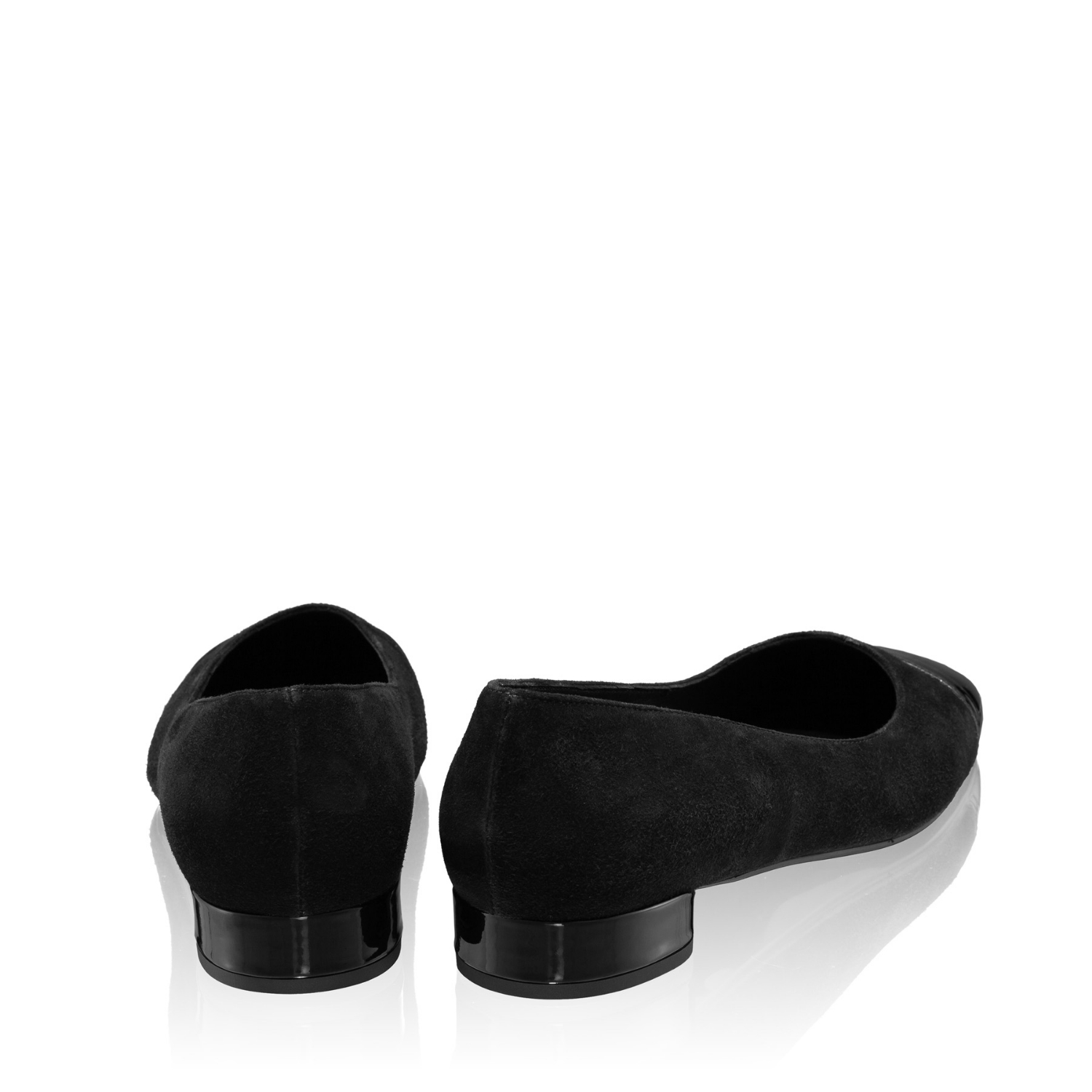 Imagine Pantofi Eleganti Dama 8120 Camoscio+Lac Negru