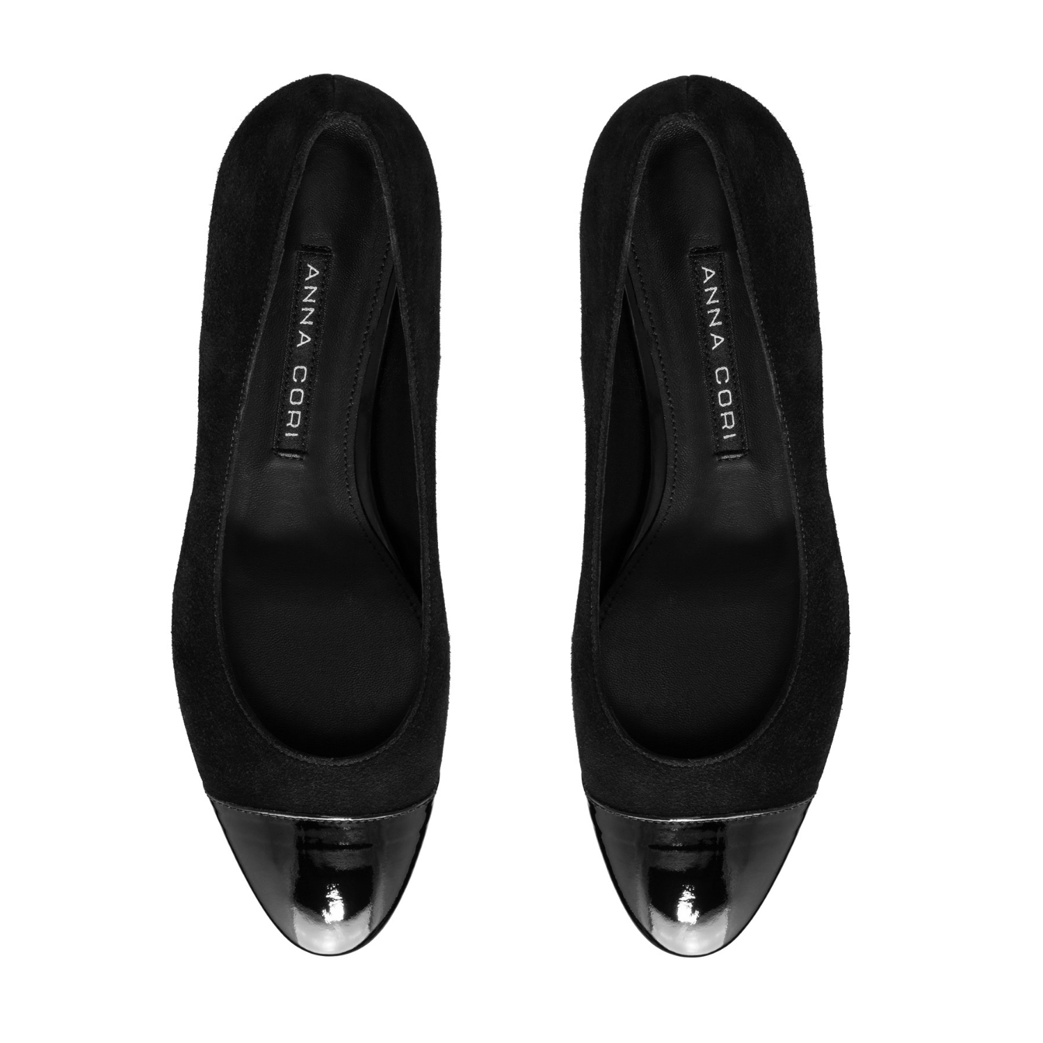 Imagine Pantofi Eleganti Dama 8120 Camoscio+Lac Negru