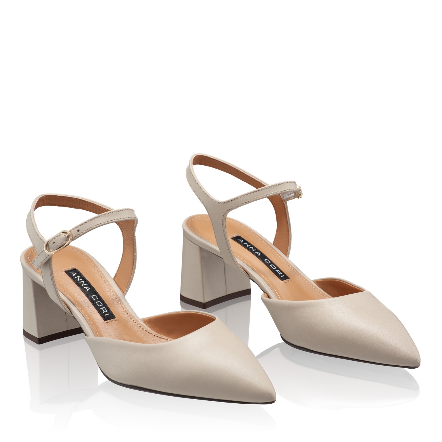 Imagine Pantofi Decupati Dama 8046 Vitello Corda