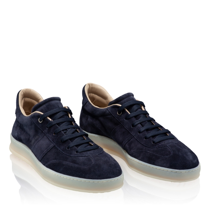 Pantofi Sport Barbati 7703 Camoscio Blue