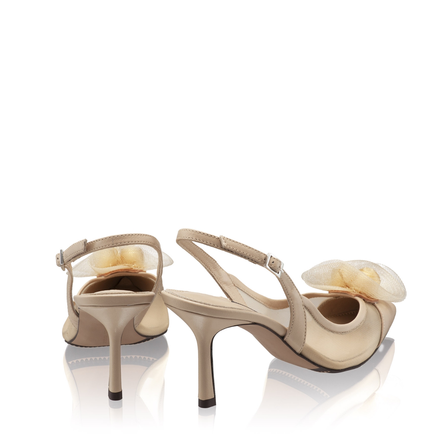 Imagine Pantofi Eleganti Dama 8086 Nappa+Rete Bej