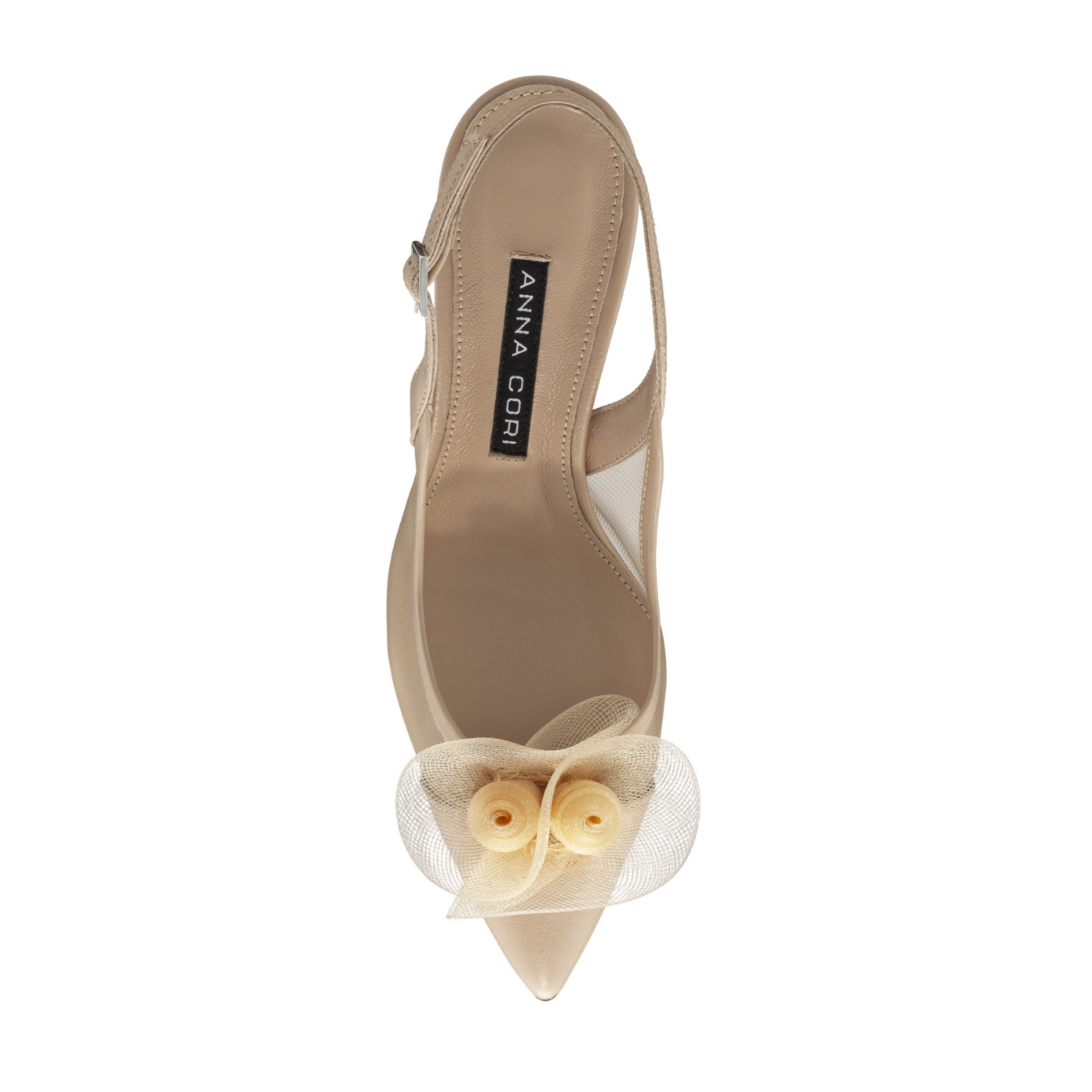 Imagine Pantofi Eleganti Dama 8086 Nappa+Rete Bej
