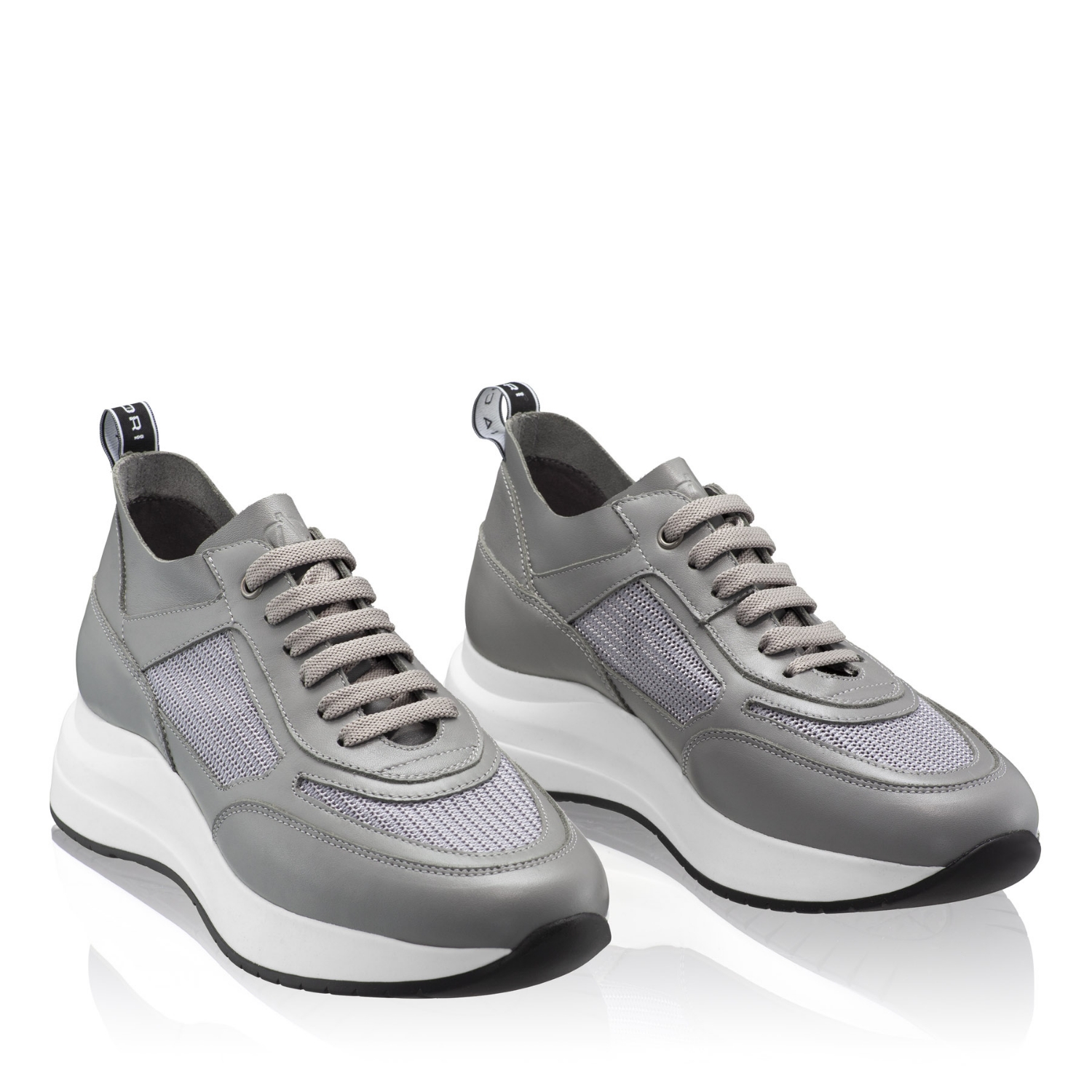 Imagine Pantofi Sport Dama 8132 Vitello+Rete Gri