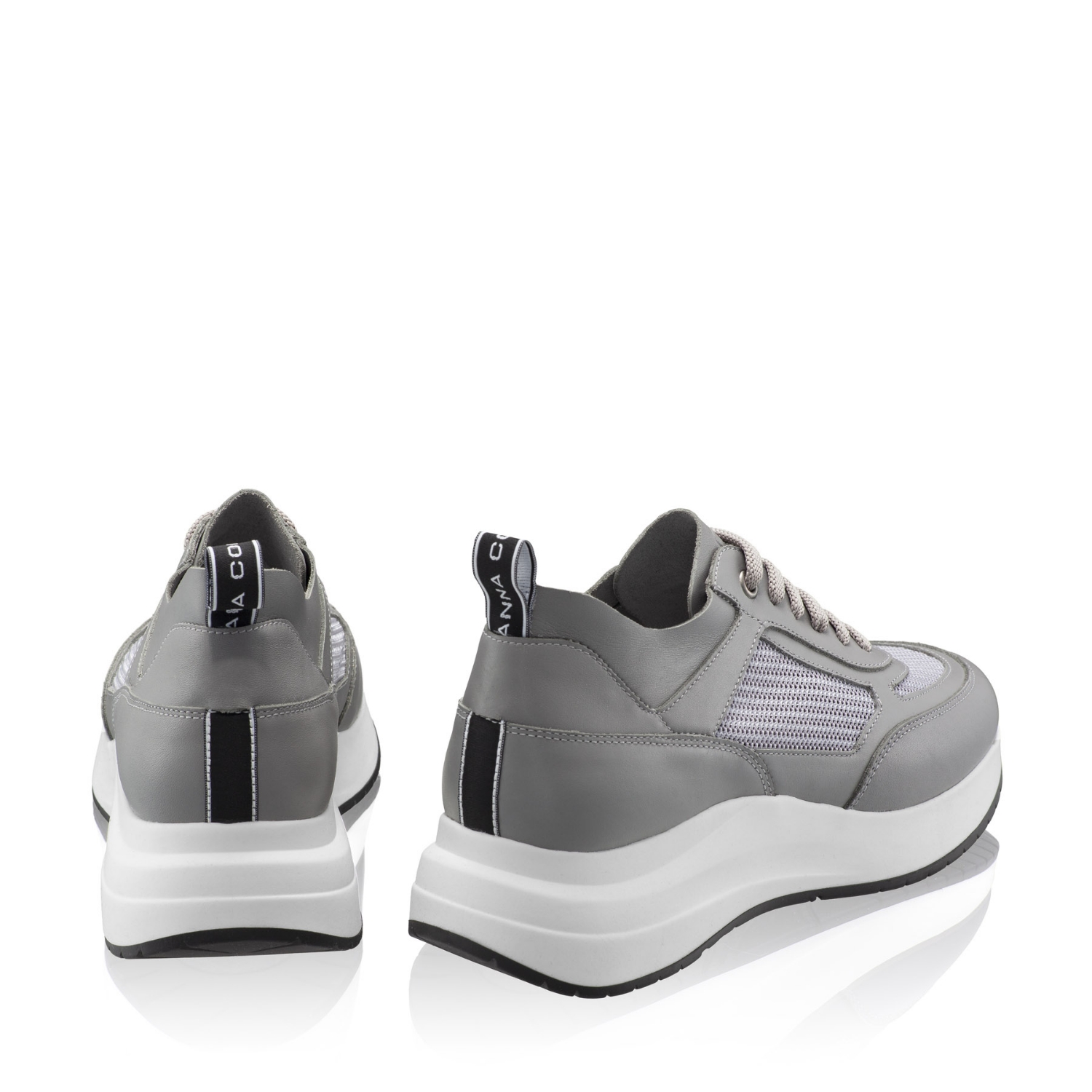 Imagine Pantofi Sport Dama 8132 Vitello+Rete Gri