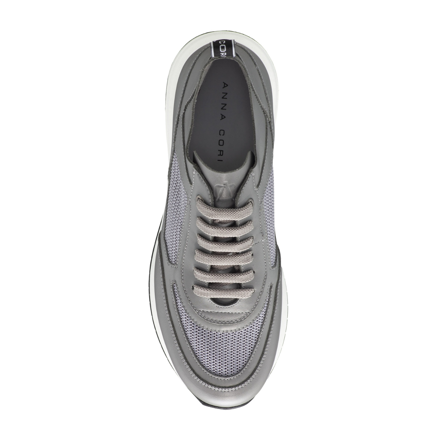 Imagine Pantofi Sport Dama 8132 Vitello+Rete Gri