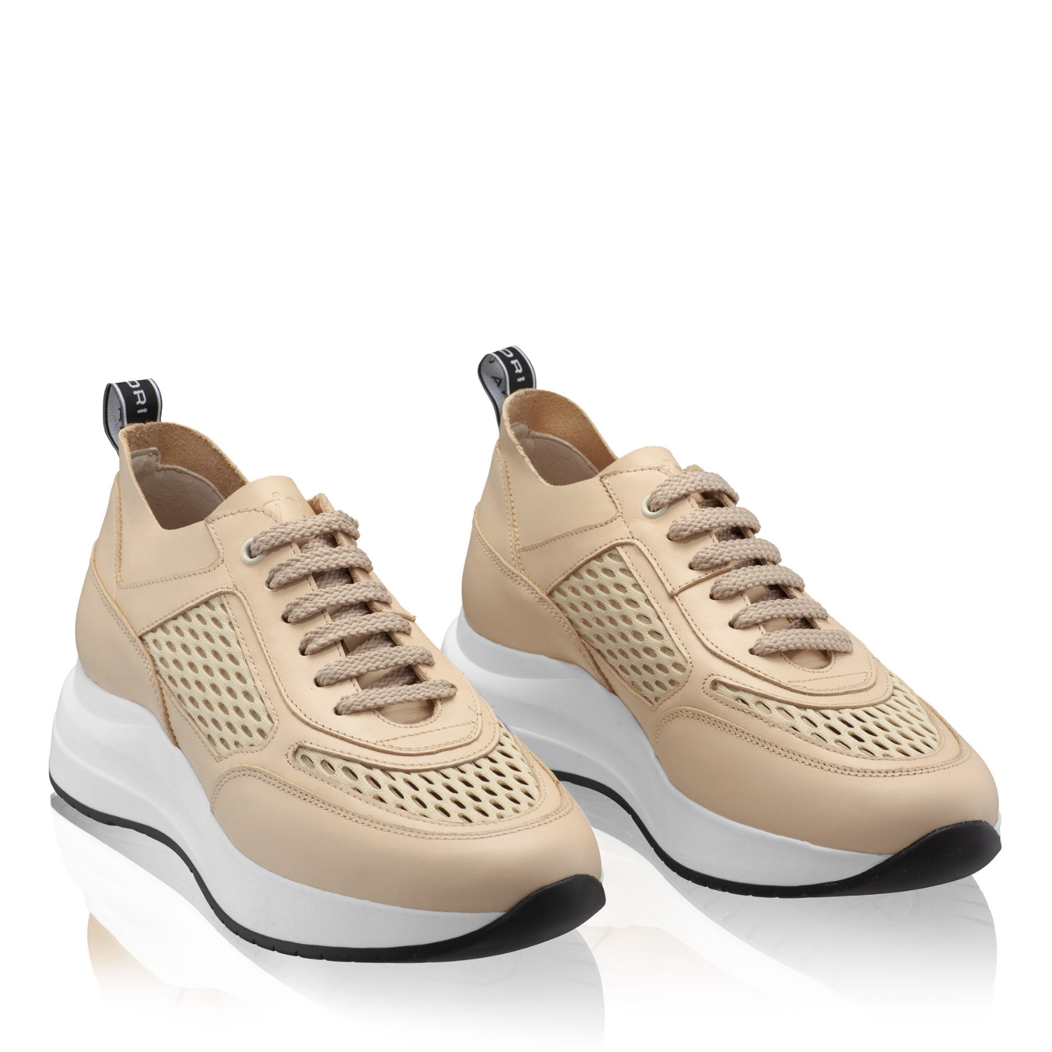 Imagine Pantofi Sport Dama 8132 Vitello+Rete Bej