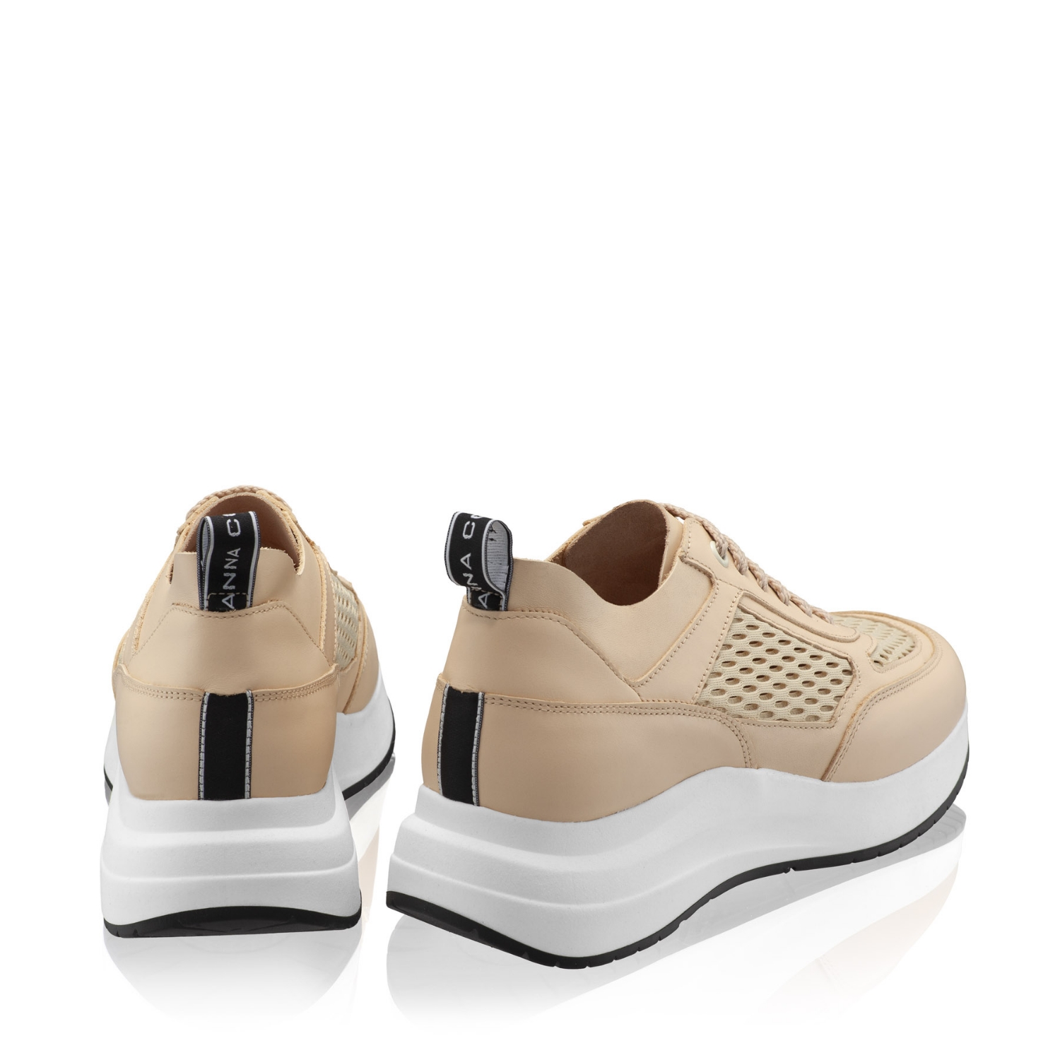 Imagine Pantofi Sport Dama 8132 Vitello+Rete Bej