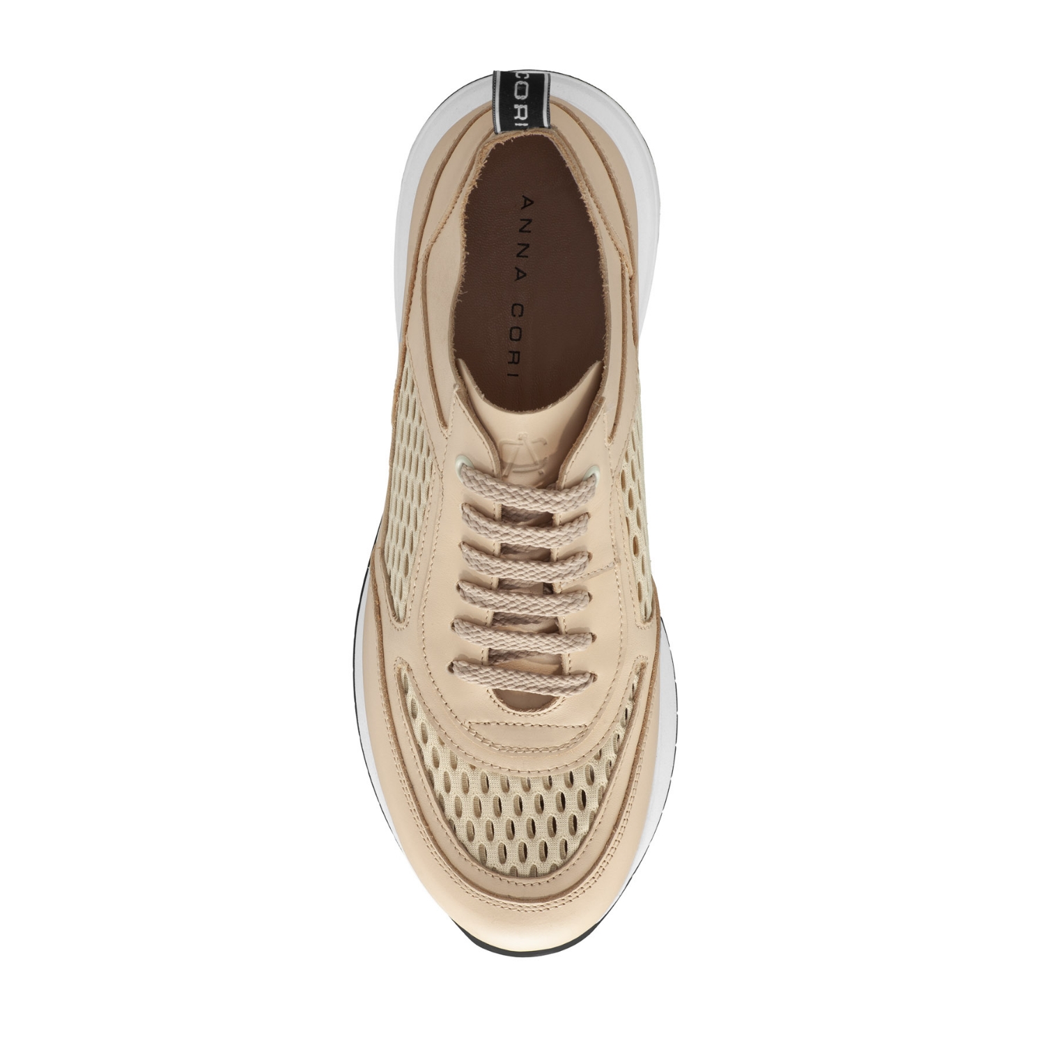 Imagine Pantofi Sport Dama 8132 Vitello+Rete Bej