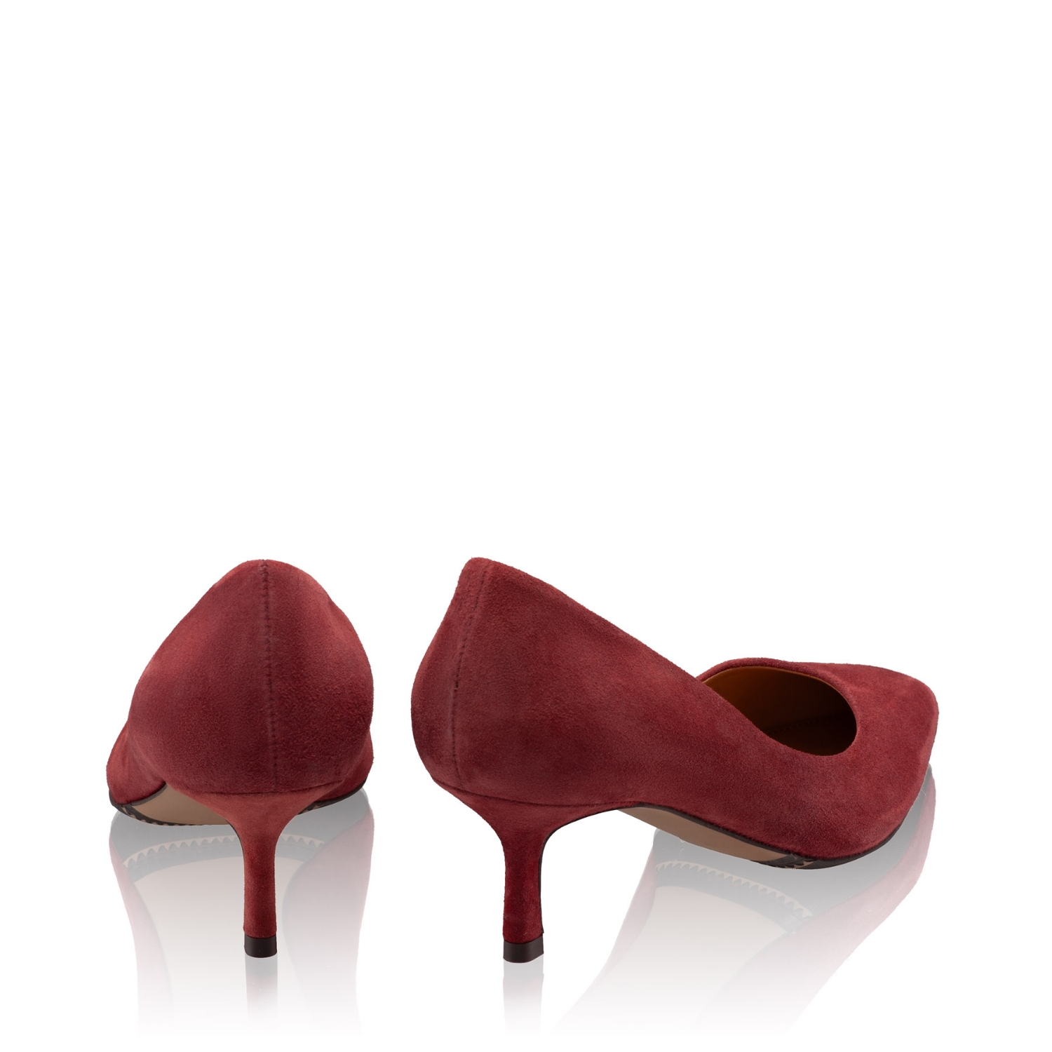 Imagine Pantofi Eleganti Dama 8087 Camoscio Bordo