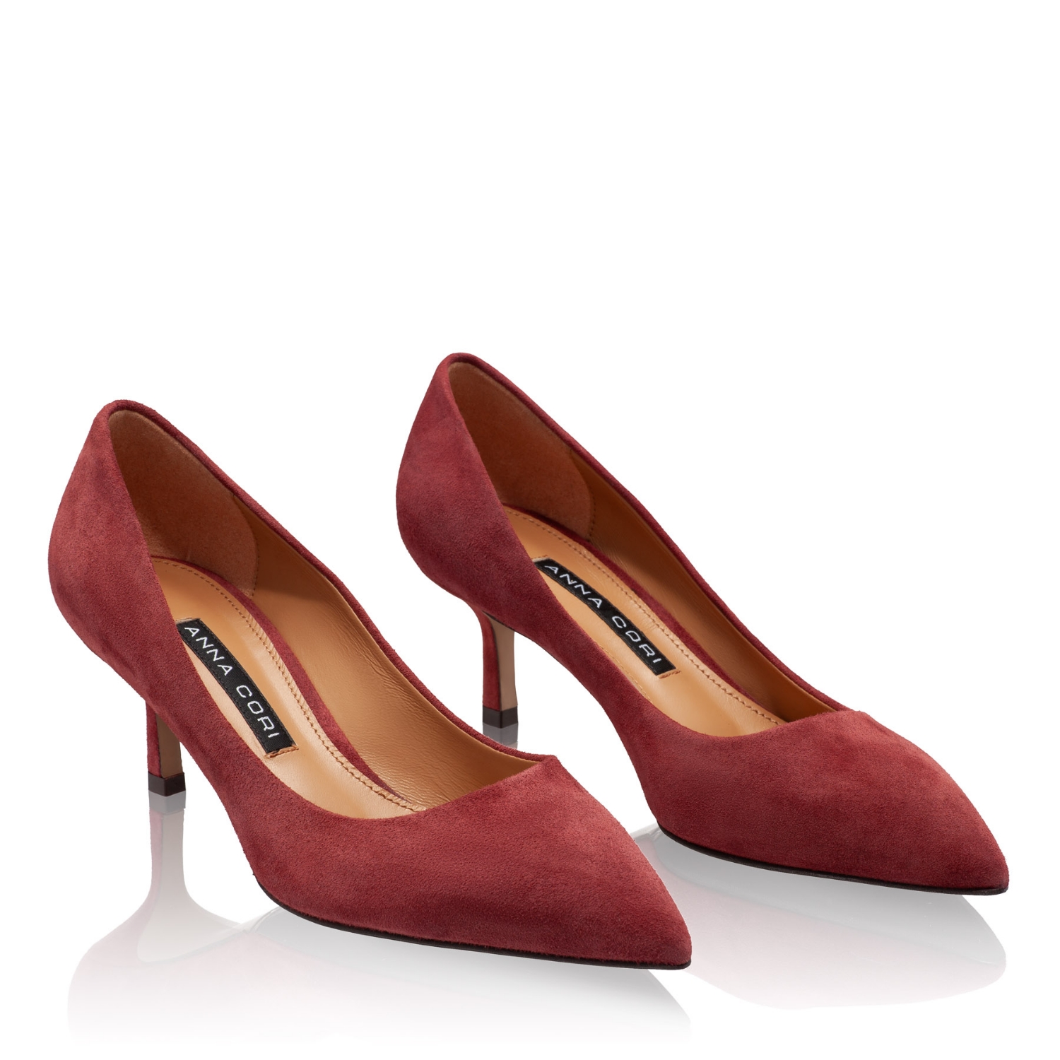 Imagine Pantofi Eleganti Dama 8087 Camoscio Bordo