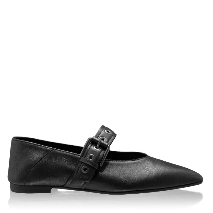 Arată detalii pentru Balerini Dama 8231 Vitello Negru Imagine Balerini Dama 8231 Vitello Negru