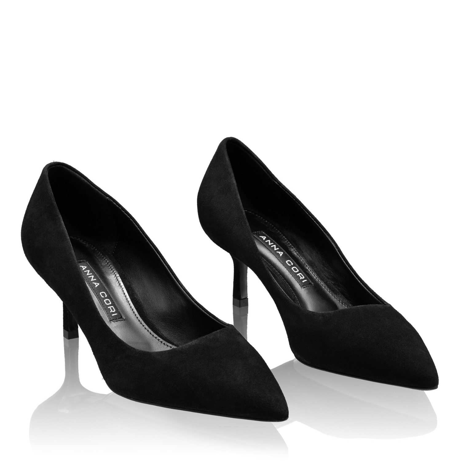 Imagine Pantofi Eleganti Dama 8087 Camoscio Negru