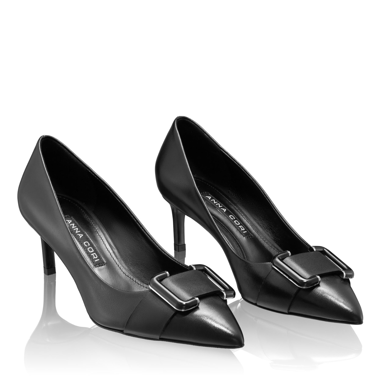 Imagine Pantofi Eleganti Dama 8225 Vitello Negru