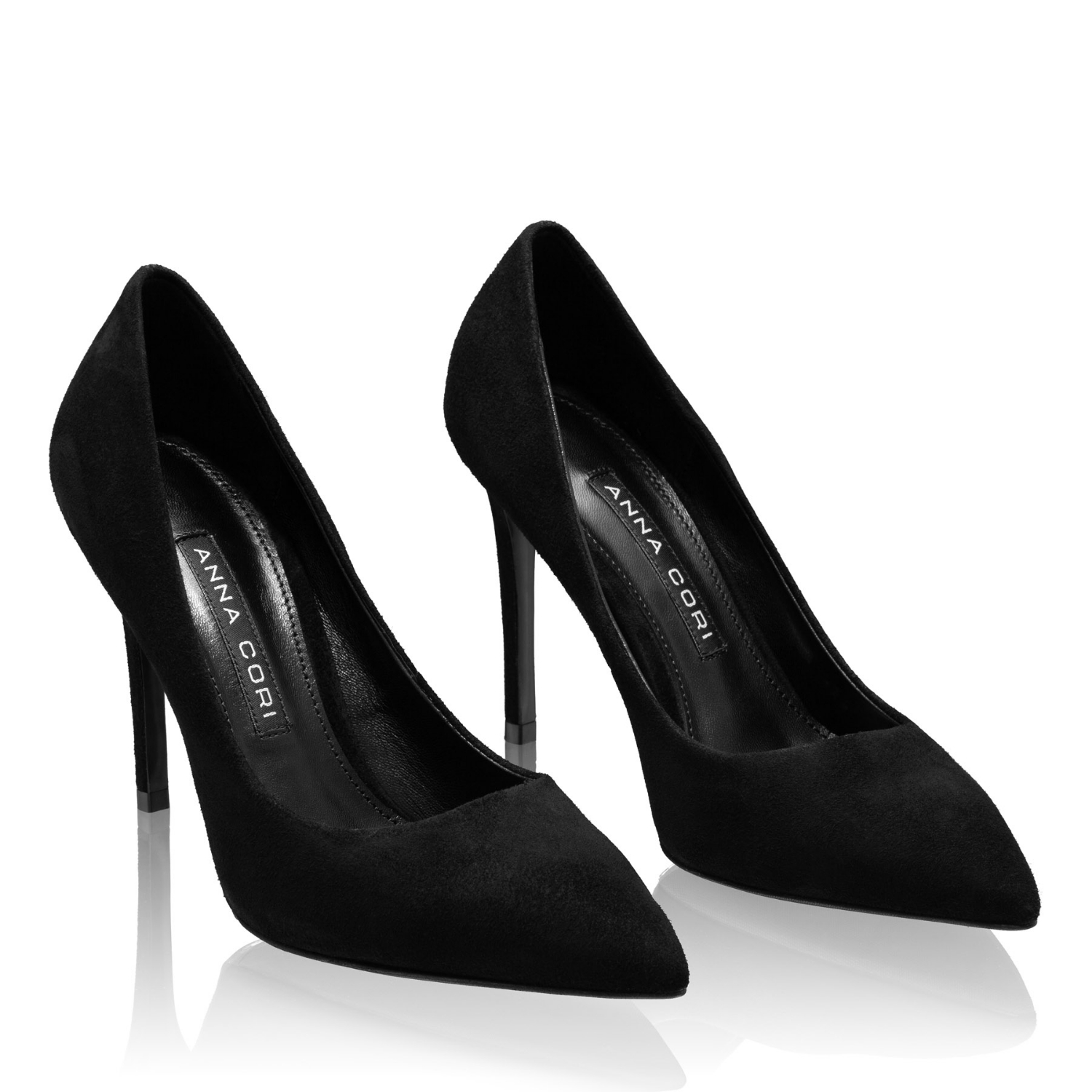 Imagine Pantofi Dama Eleganti 7868 Camoscio Negru