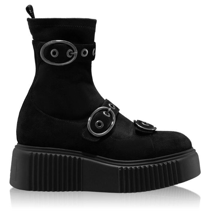 Imagine Ghete Dama 8168 Camoscio+Stretch Negru