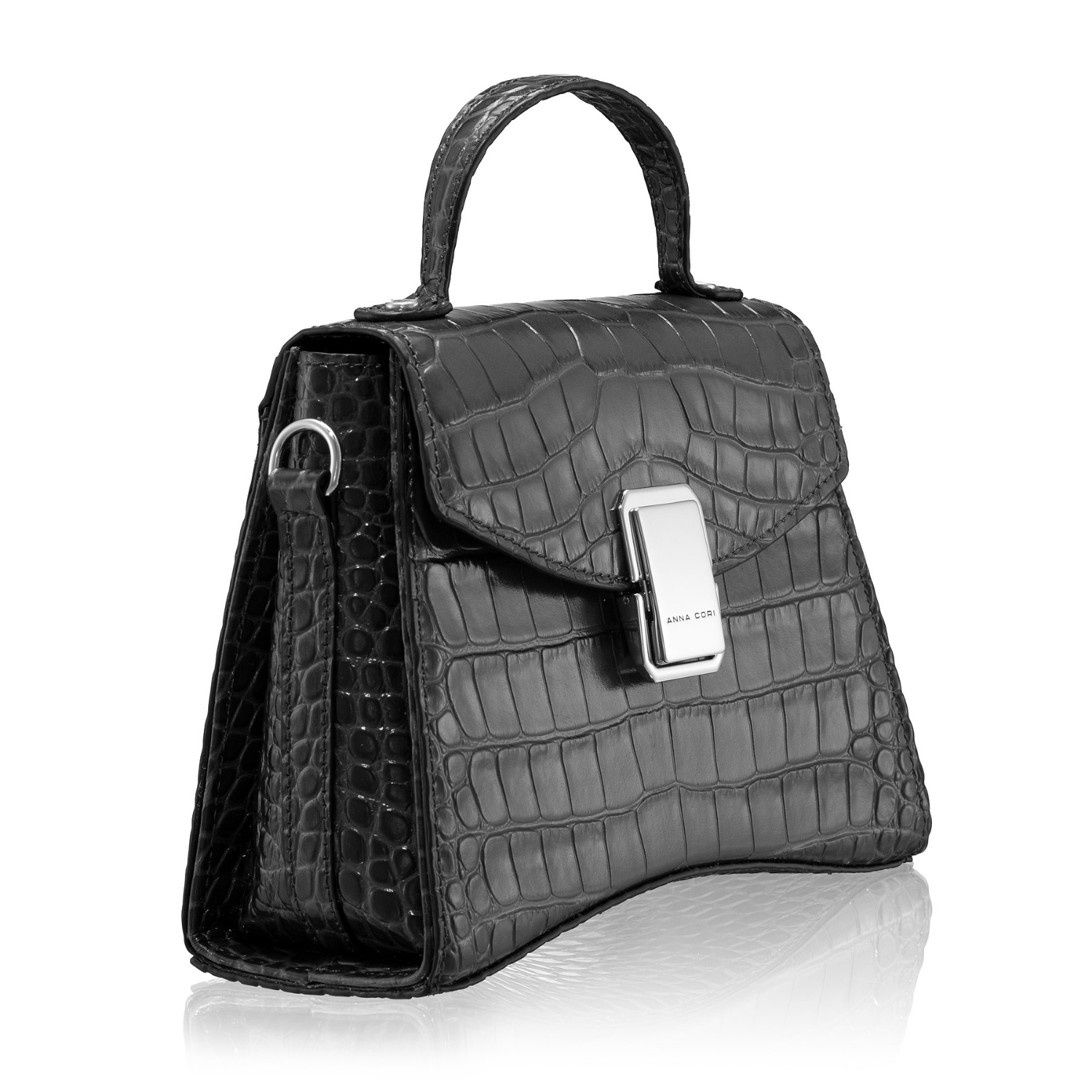Imagine Geanta dama de Mana CERISE 01 CROCO GRI