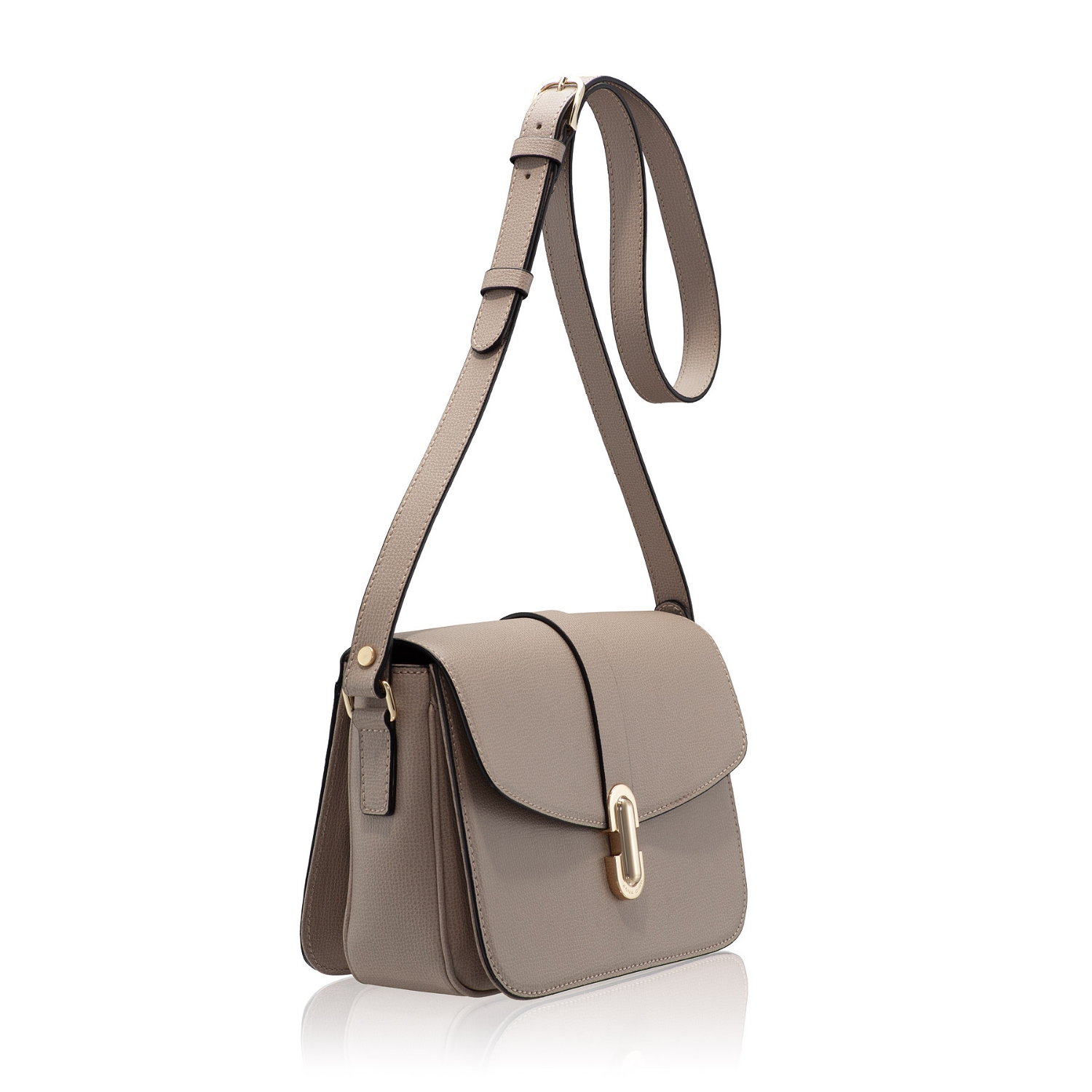 Imagine Geanta dama de umar ANERA 01 VIT STAMP TAUPE