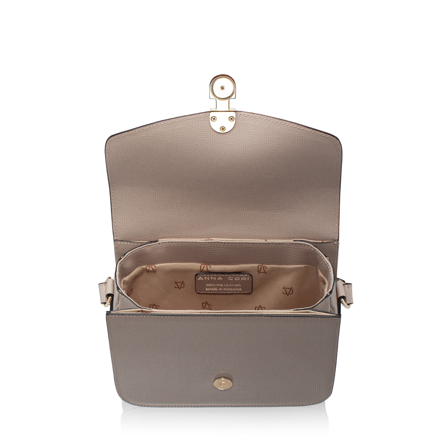 Imagine Geanta dama de umar ANERA 01 VIT STAMP TAUPE