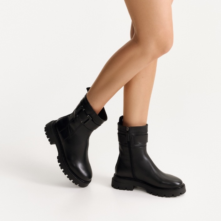 Ghete Dama 8163 Vitello Negru