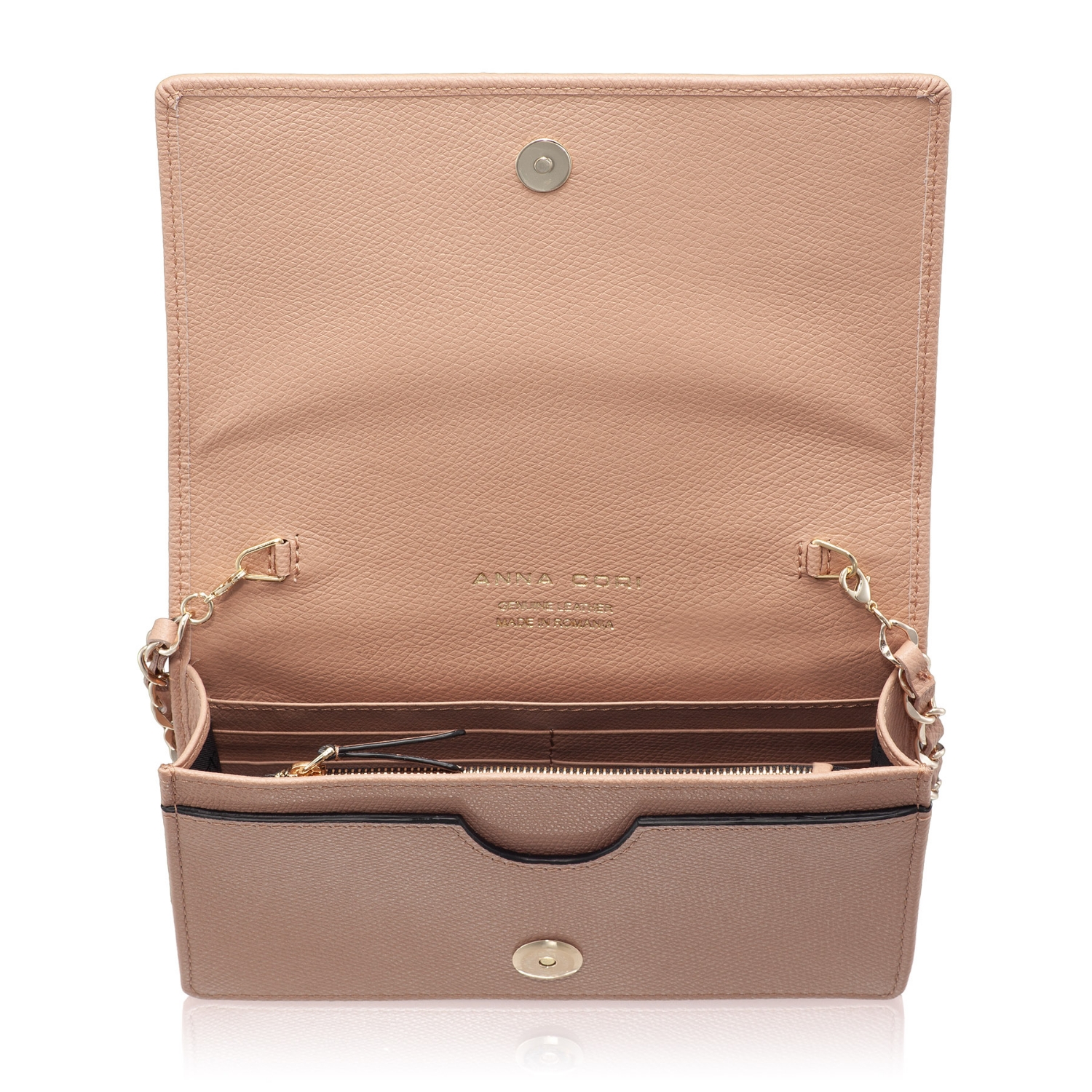 Imagine Geanta dama plic ARNA 02 VITELLO STAMP POUDRE