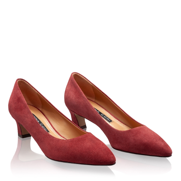 Pantofi Dama Eleganti 8218 Camoscio Bordo