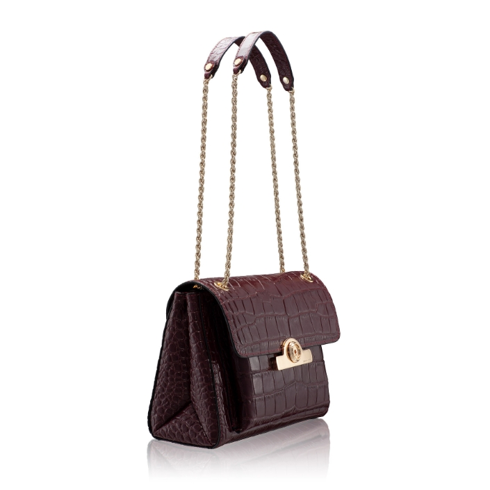 Geanta Dama de Umar KELLY CROCO BORDO