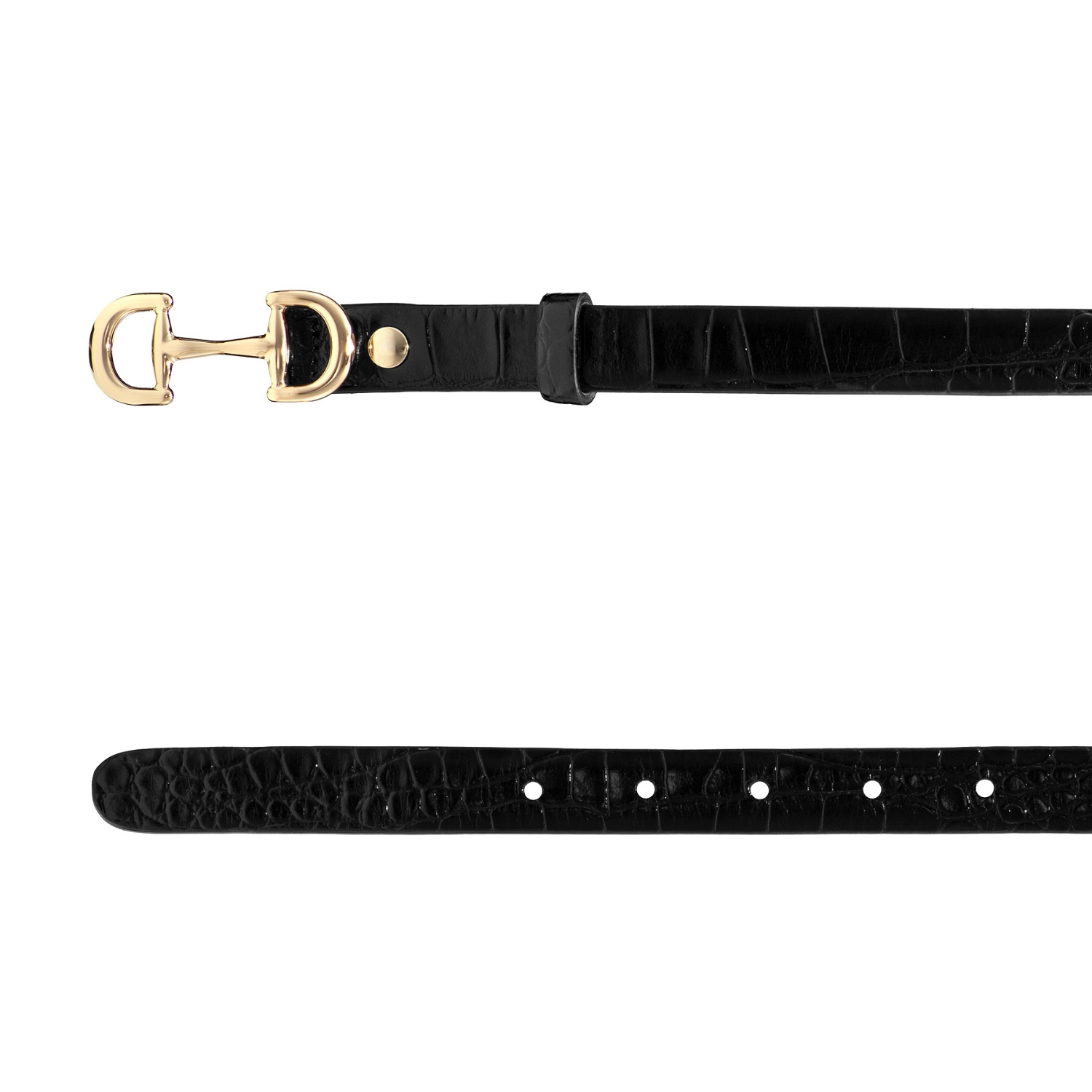 Imagine Curea dama 63 CROCO NEGRU