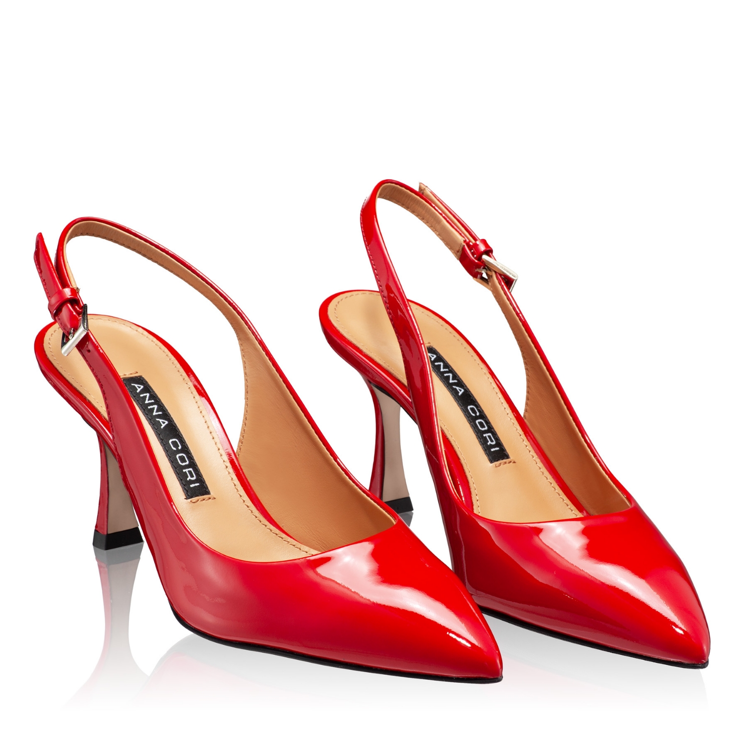 pantofi dama eleganti din piele naturala, cu toc stiletto 