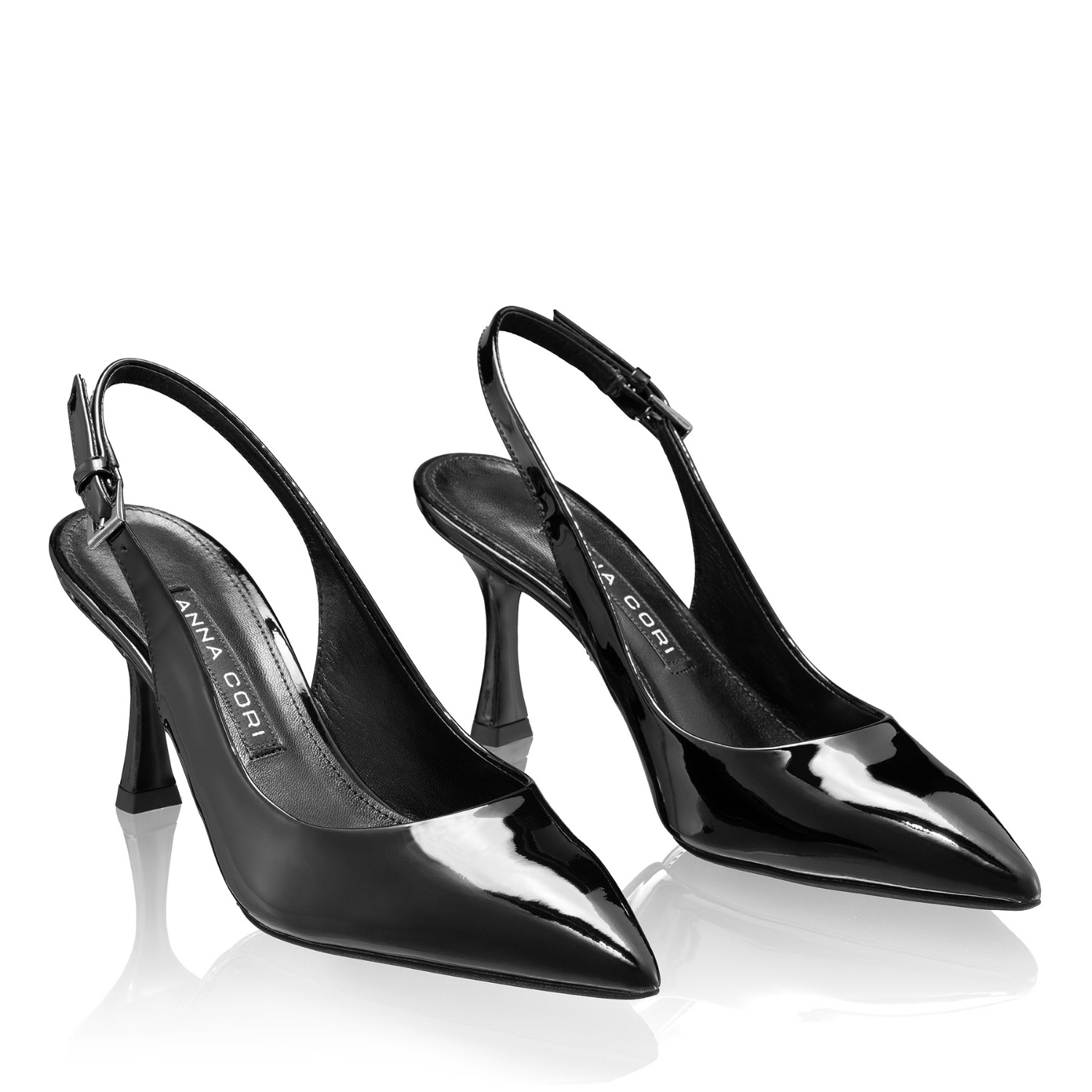 Imagine Pantofi Decupati Dama 5728 Lac Negru