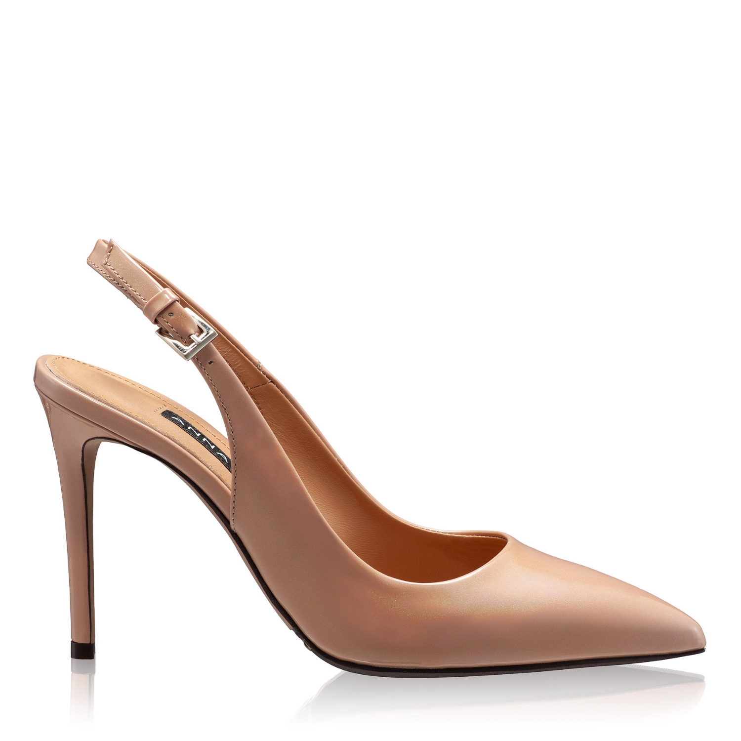 Imagine Pantofi Decupati Dama 4417 Lac Nude