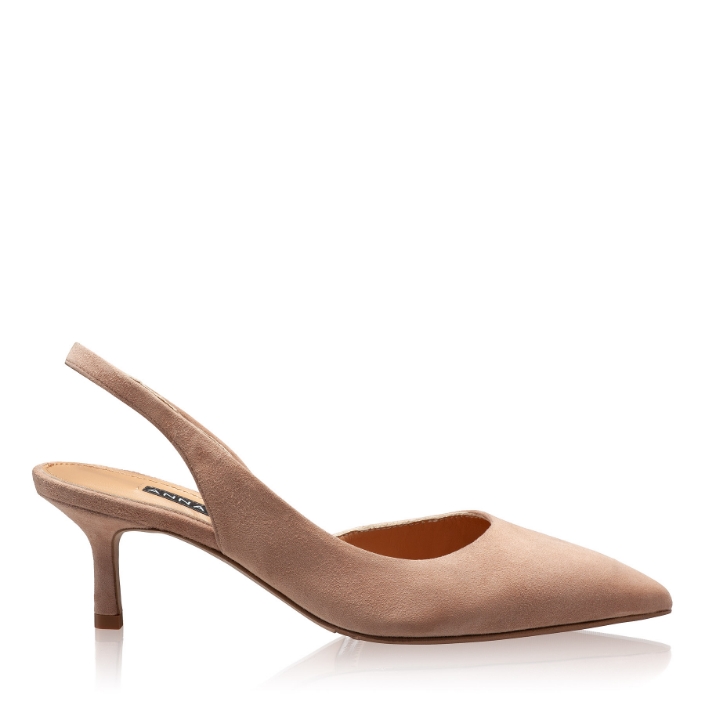 Imagine Pantofi Decupati Dama 8064 Camoscio Fard