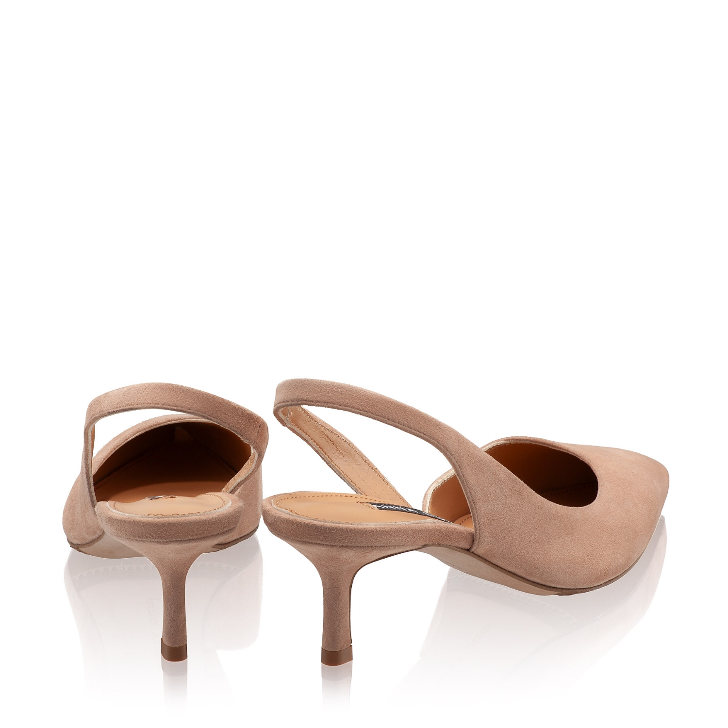 Imagine Pantofi Decupati Dama 8064 Camoscio Fard