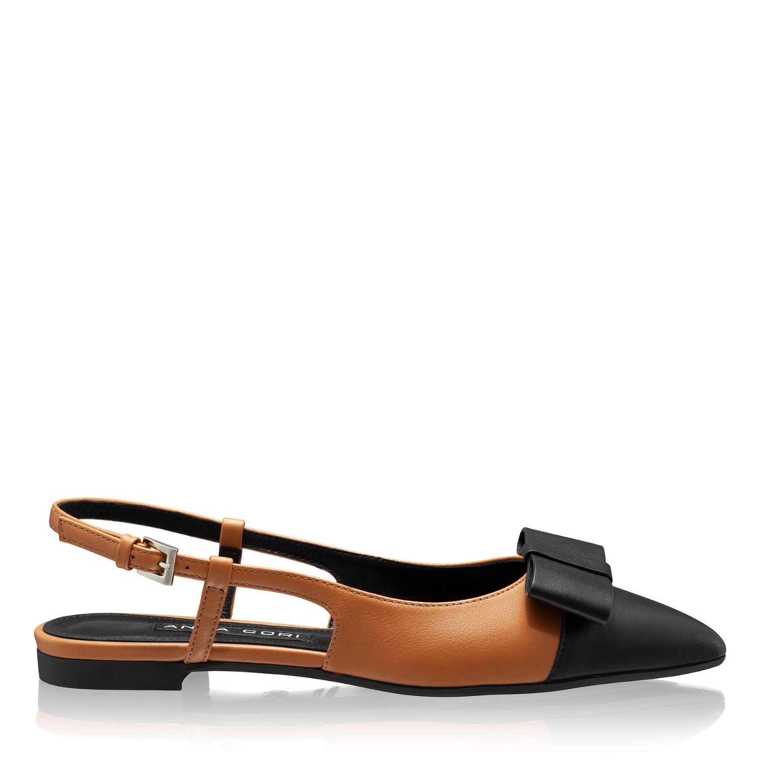 Imagine Balerini Dama 8384 Vitello Camel+Negru