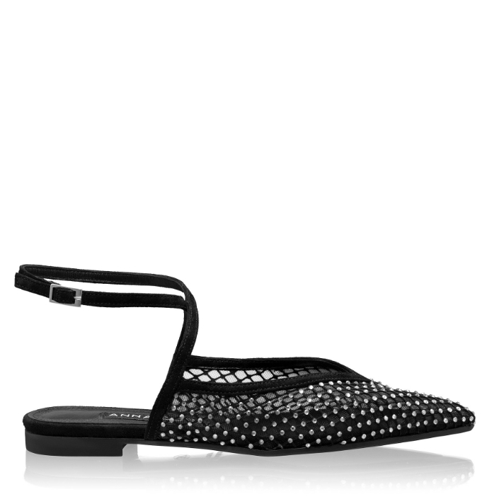 Arată detalii pentru Balerini Dama 8403 Camoscio+Rete Negru Imagine Balerini Dama 8403 Camoscio+Rete Negru