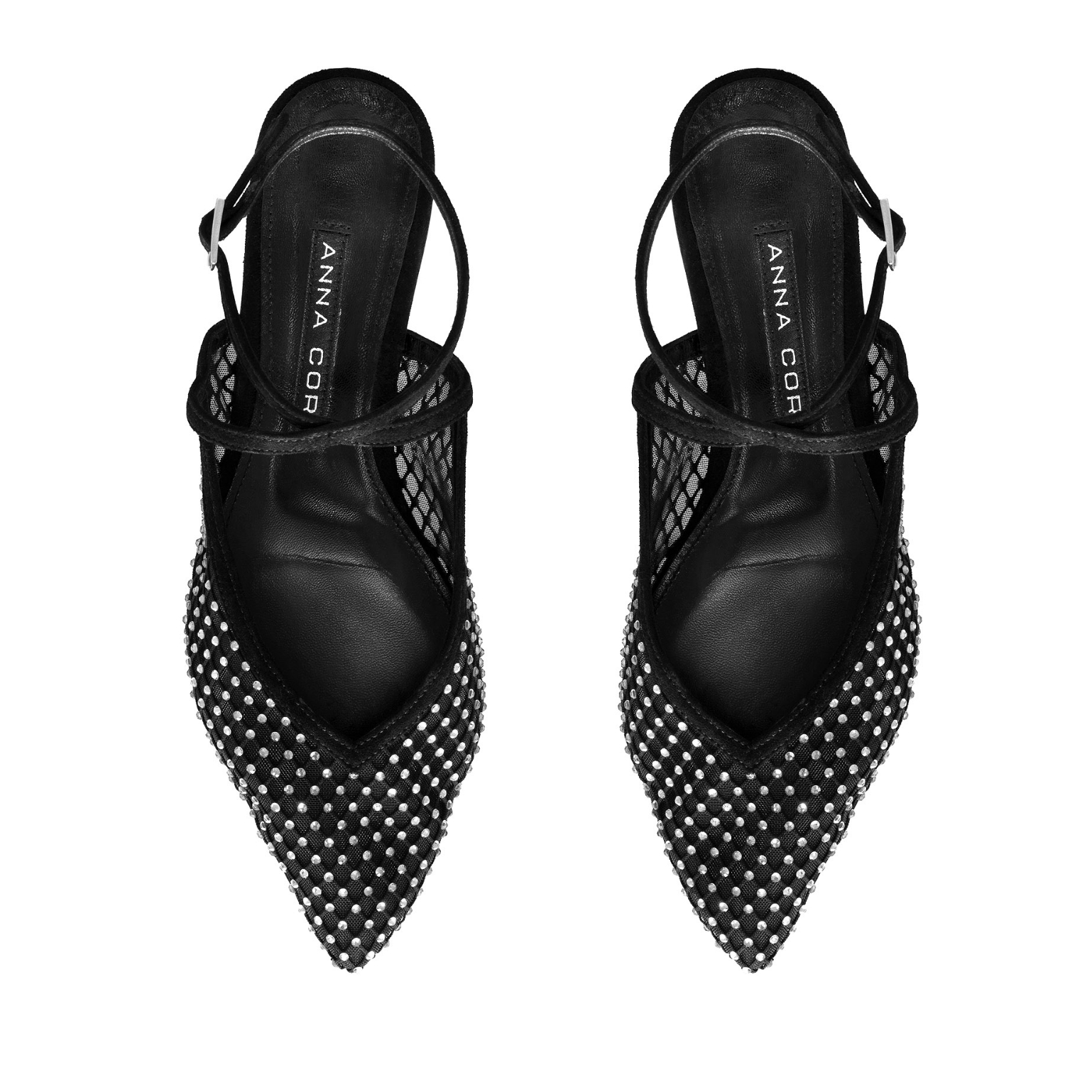 Imagine Balerini Dama 8403 Camoscio+Rete Negru