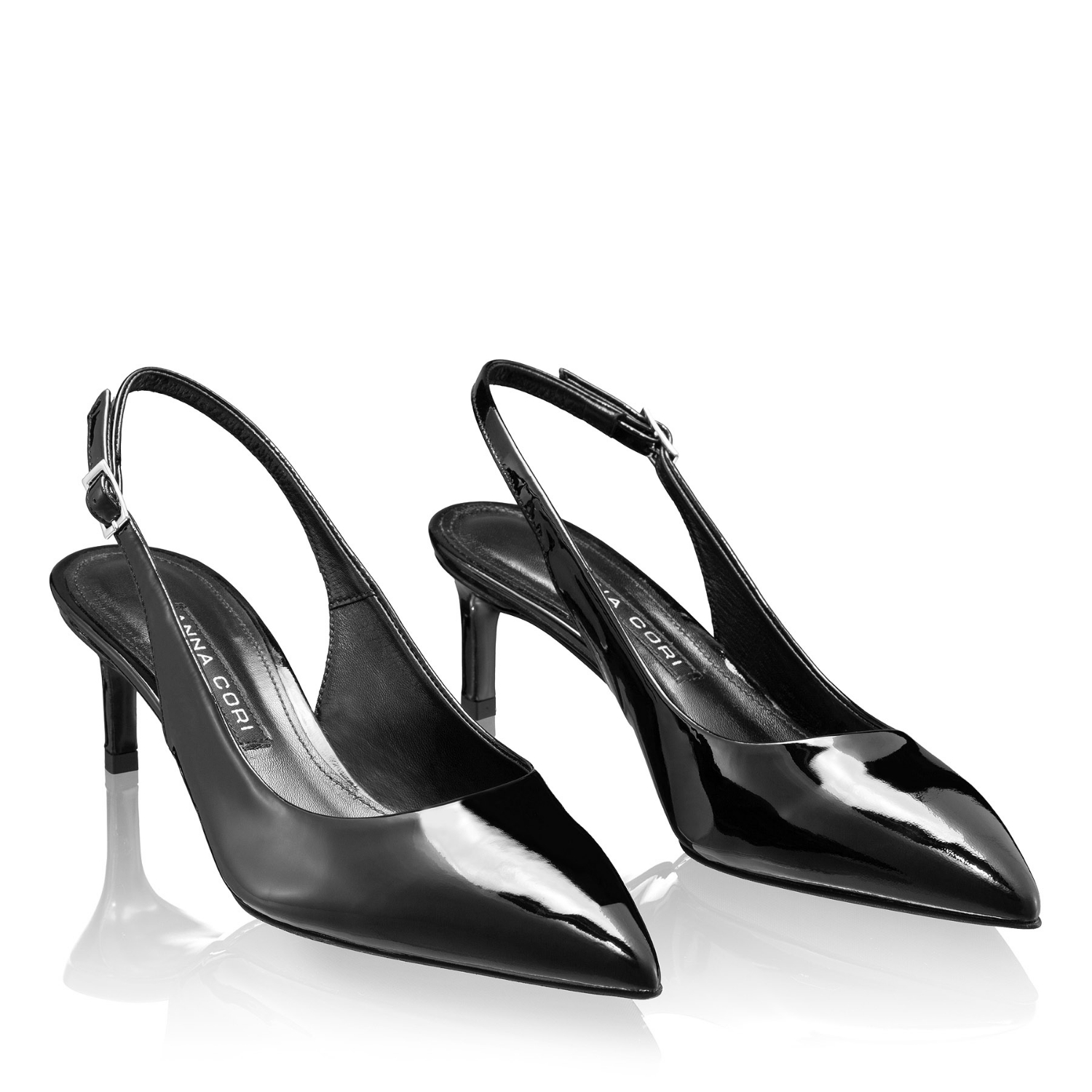 Imagine Pantofi Decupati Dama 8427 Lac Negru