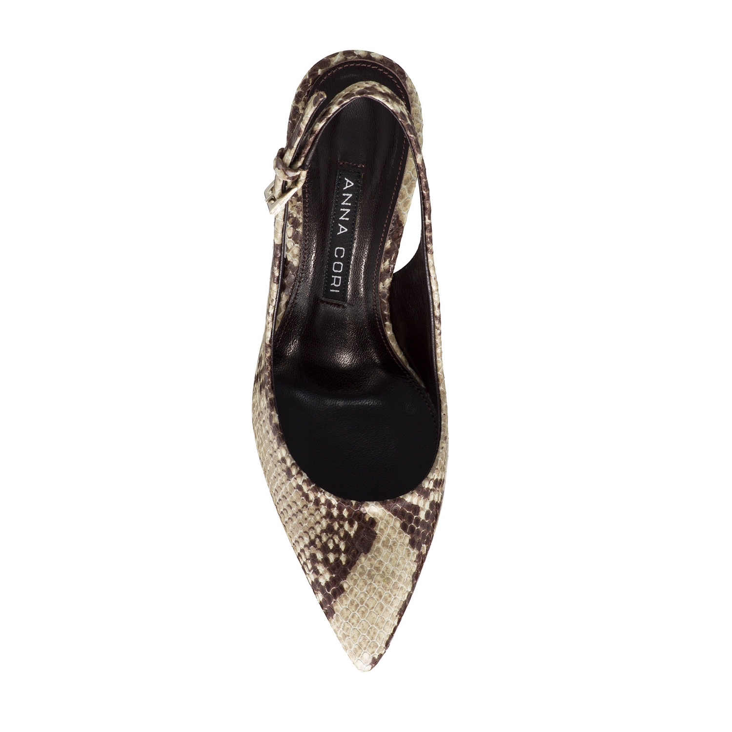 Imagine Pantofi Eleganti Dama 5728 Pytone Panna/Maro